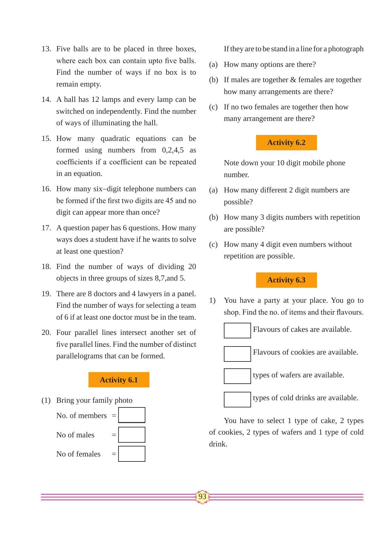 Maharashtra Board Class 11 Maths (Commerce) (Part 2) Textbook - Page 103