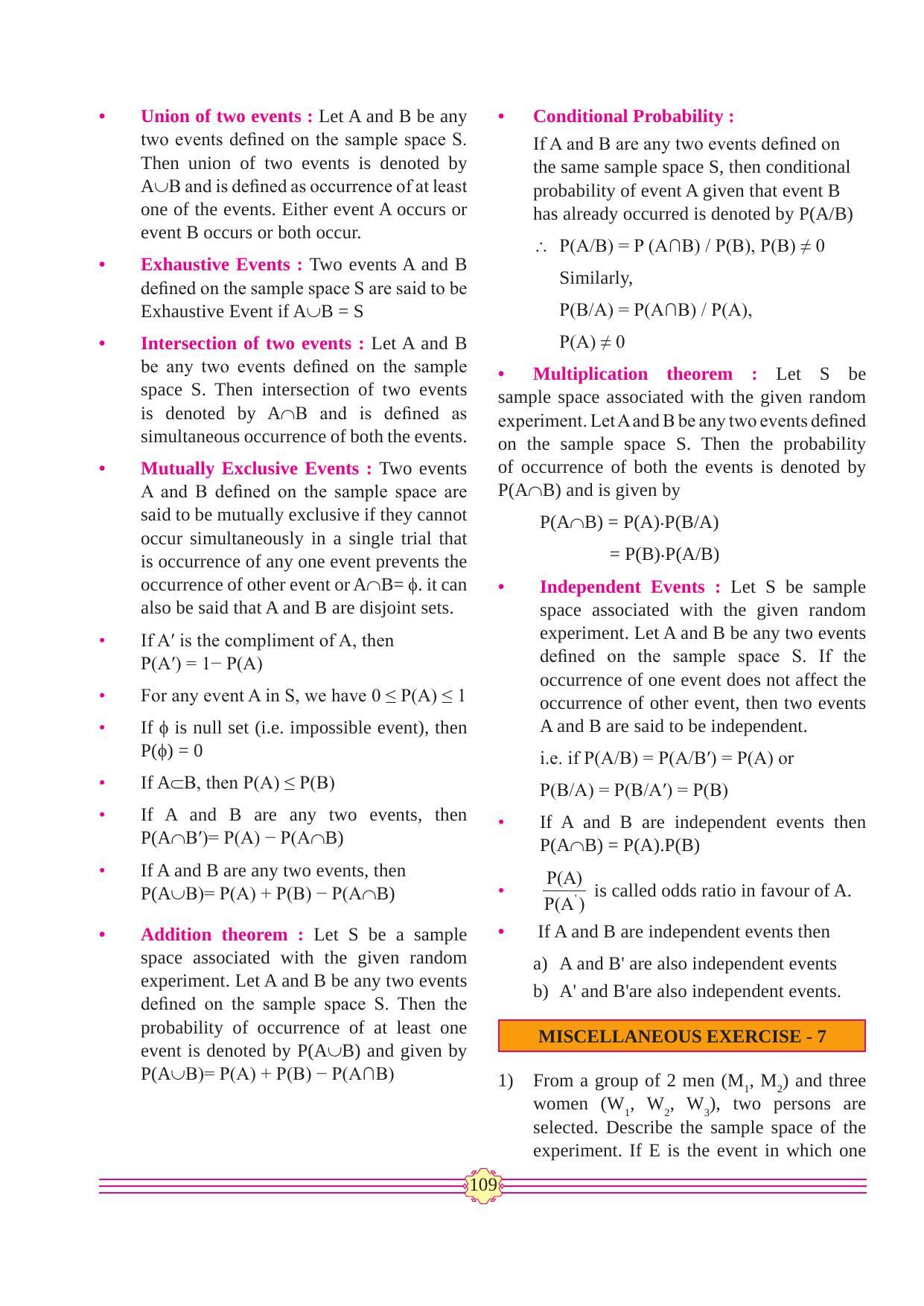Maharashtra Board Class 11 Maths (Commerce) (Part 2) Textbook - Page 119