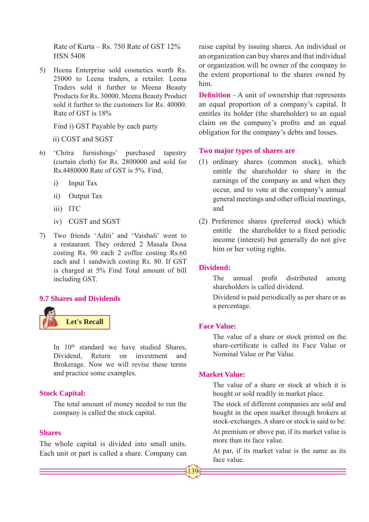 Maharashtra Board Class 11 Maths (Commerce) (Part 2) Textbook - Page 149