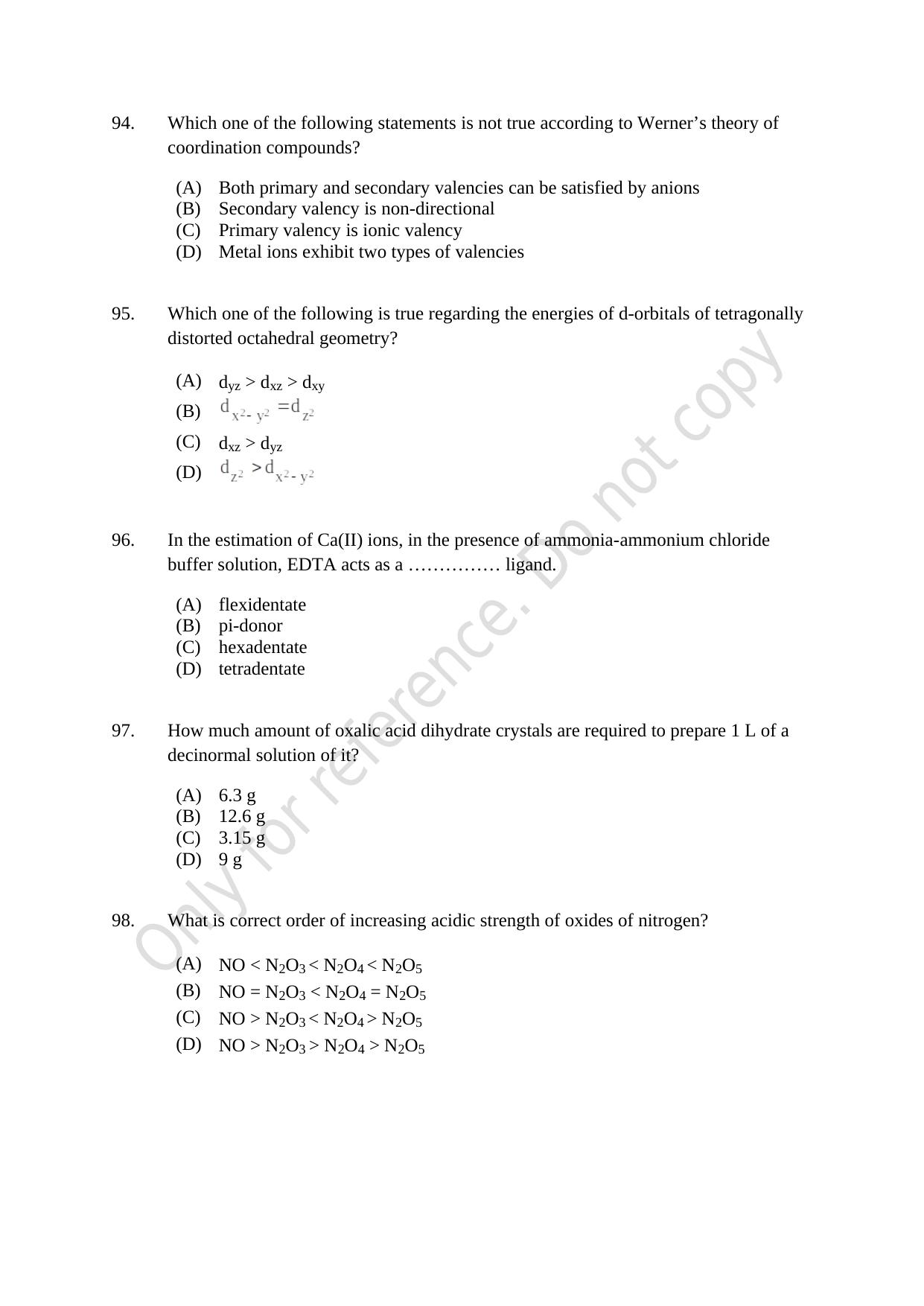 CUSAT CAT 2021 B.Tech Shift III Question Paper - Page 20