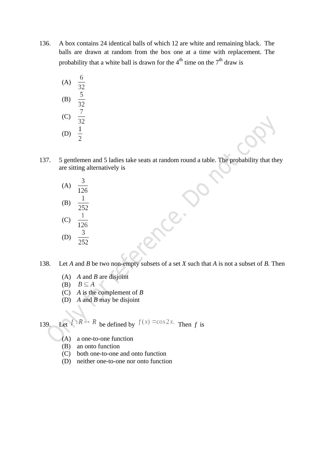 CUSAT CAT 2021 B.Tech Shift III Question Paper - Page 29