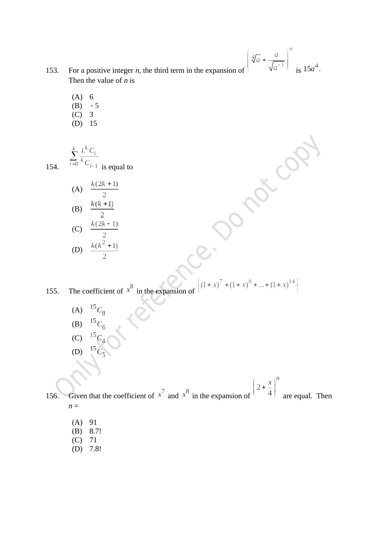 CUSAT CAT 2021 B.Tech Shift III Question Paper - Page 34