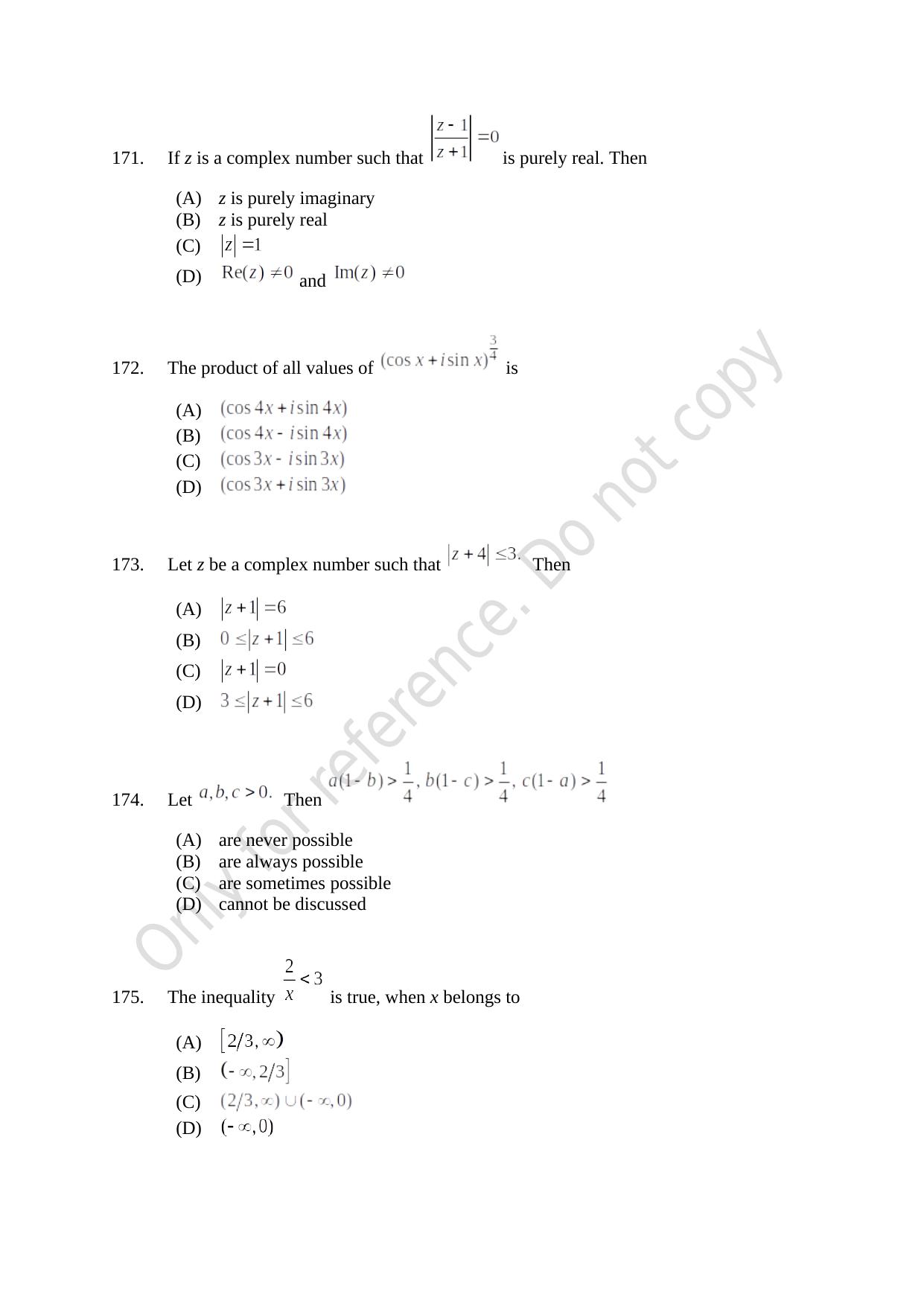 CUSAT CAT 2021 B.Tech Shift III Question Paper - Page 38
