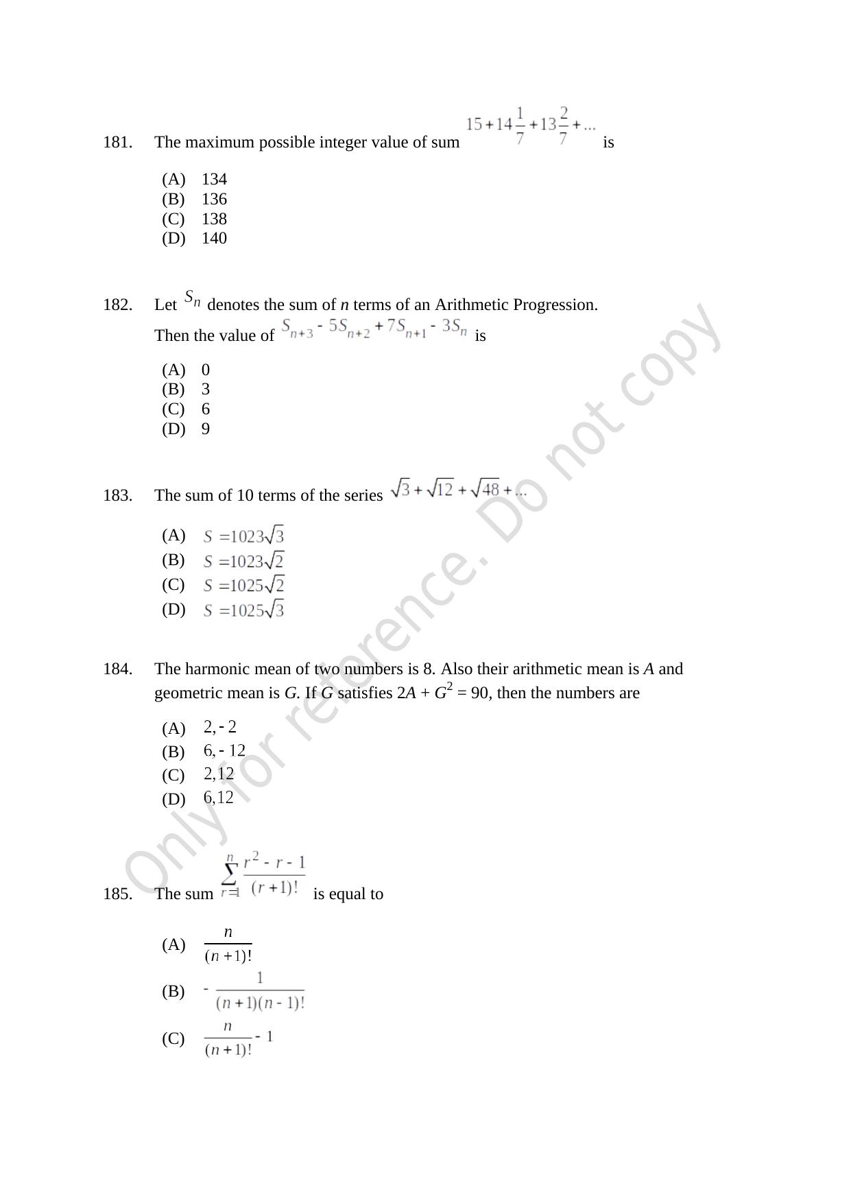 CUSAT CAT 2021 B.Tech Shift III Question Paper - Page 40