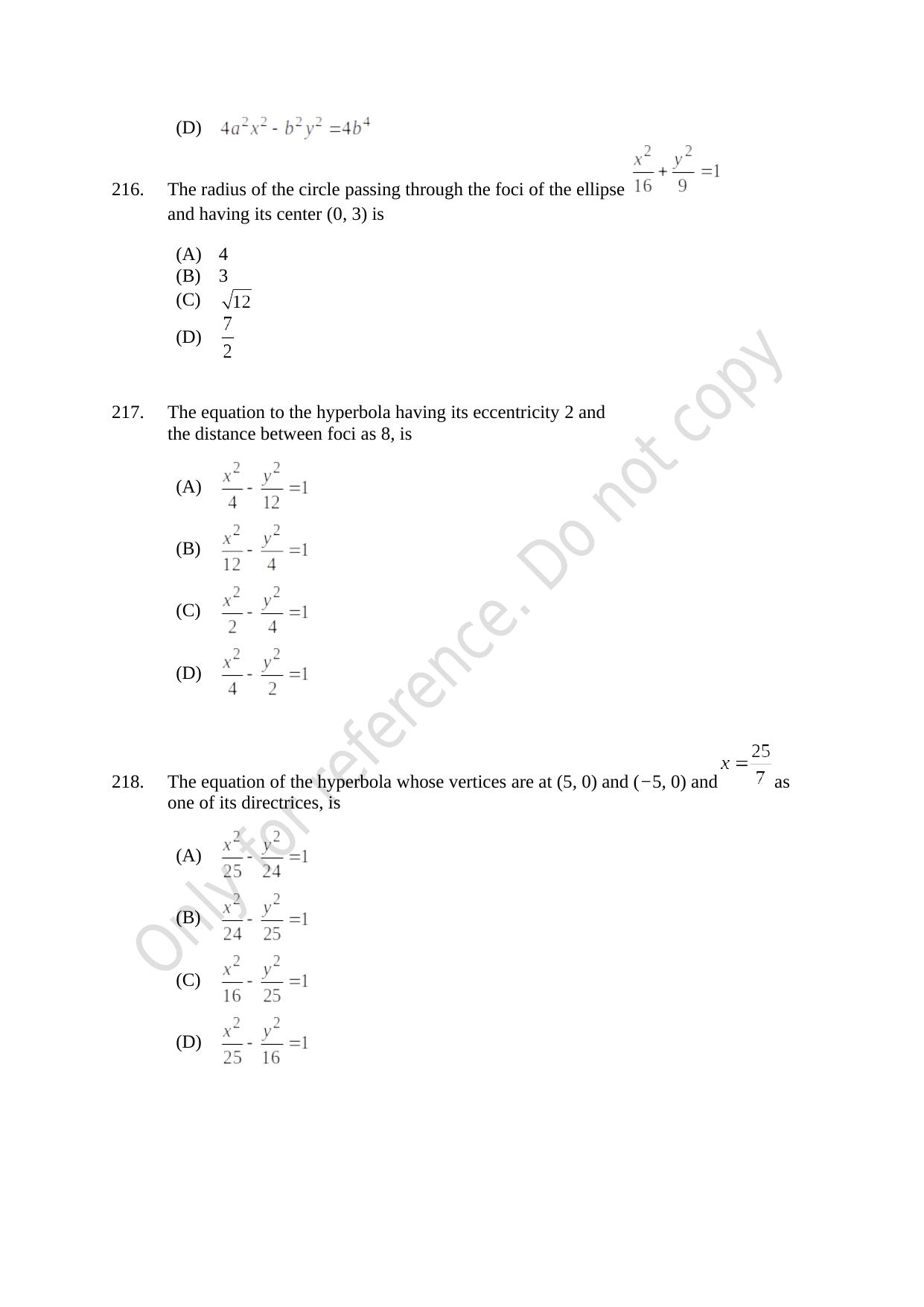 CUSAT CAT 2021 B.Tech Shift III Question Paper - Page 48