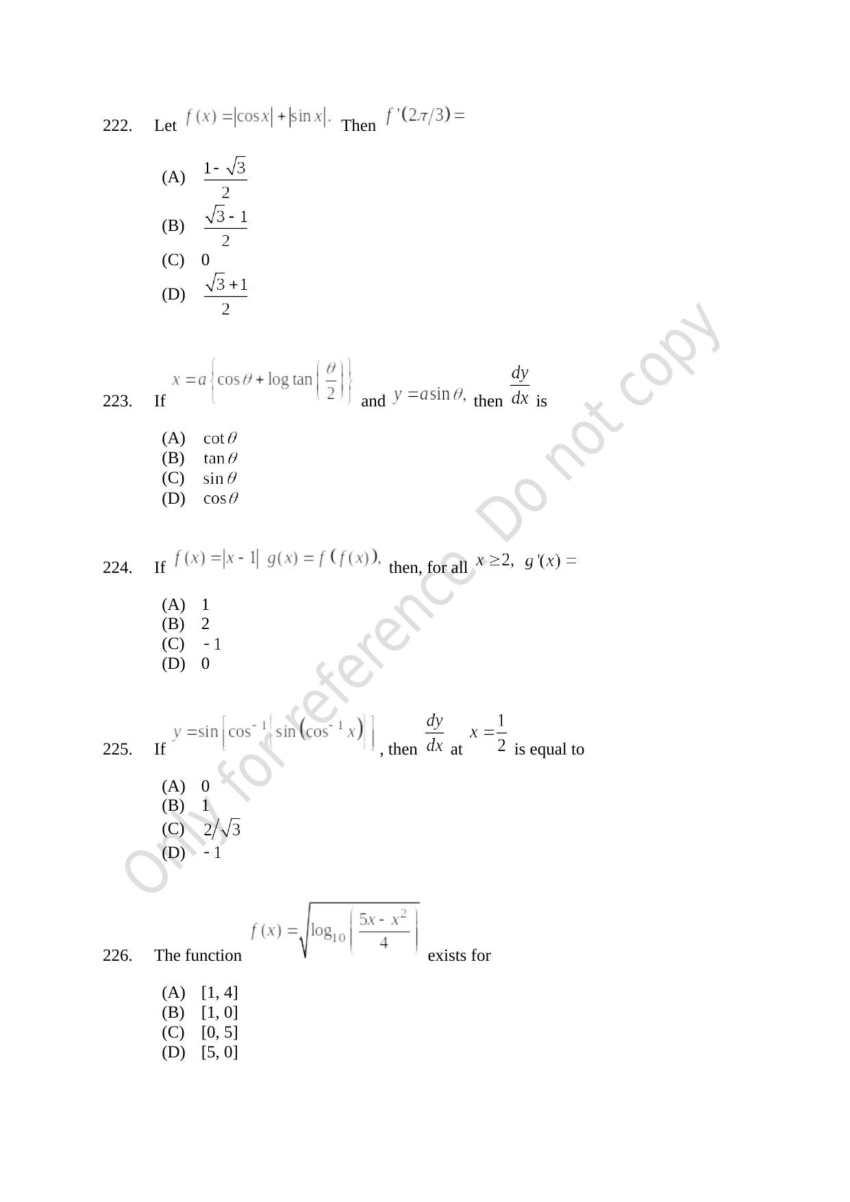 CUSAT CAT 2021 B.Tech Shift III Question Paper - Page 50