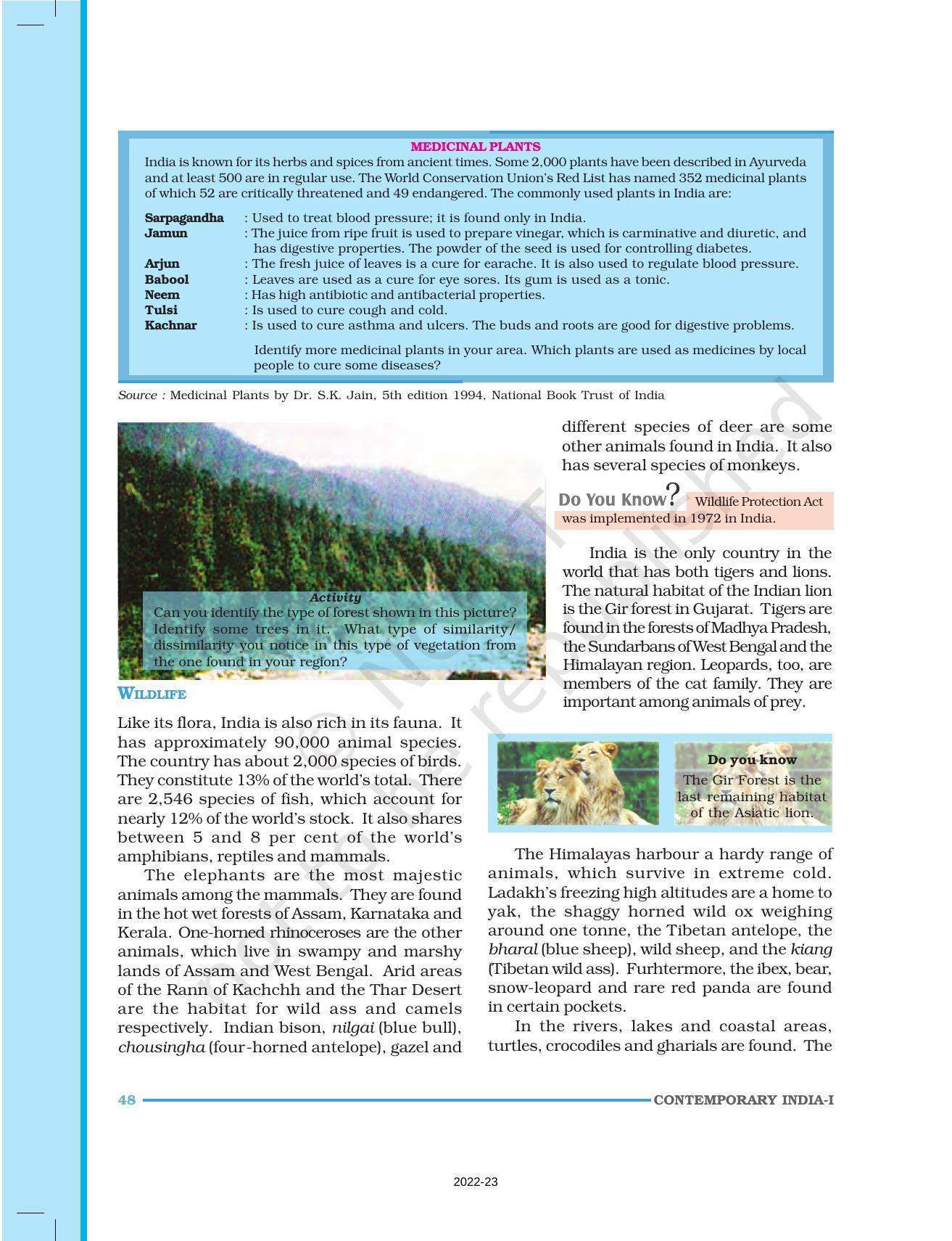 NCERT Book for Class 9 Geography Chapter 5 Natural Vegetation and Wildlife - Page 7