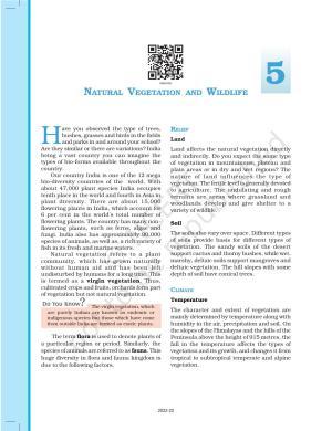 NCERT Book for Class 9 Geography Chapter 5 Natural Vegetation and Wildlife