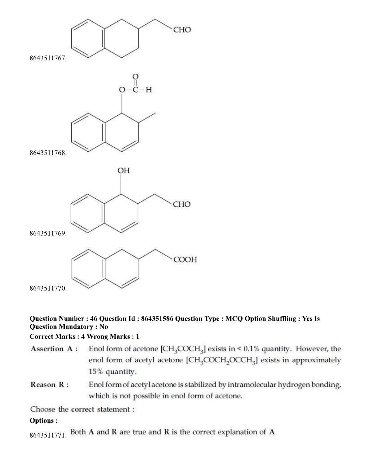 JEE Mains 2021: BTech ETE (Shift 1) 16-03-2021 Question Paper - Page 54