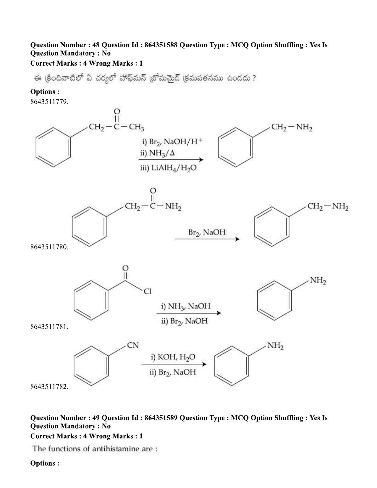 JEE Mains 2021: BTech ETE (Shift 1) 16-03-2021 Question Paper - Page 59