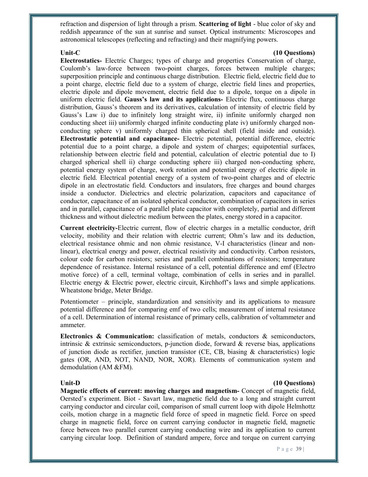 Rajasthan JET 2025 Syllabus - Page 41