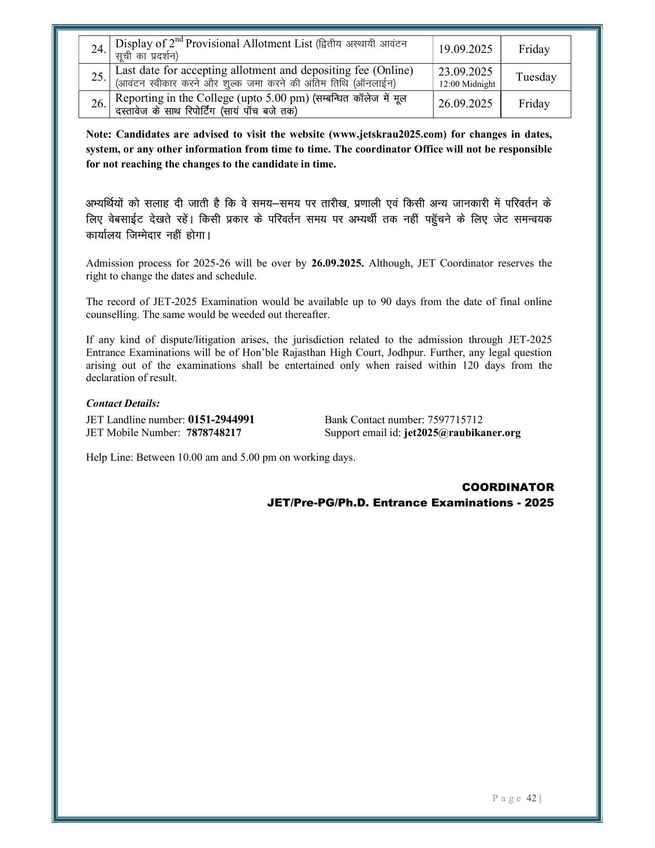 Rajasthan JET 2025 Syllabus - Page 44