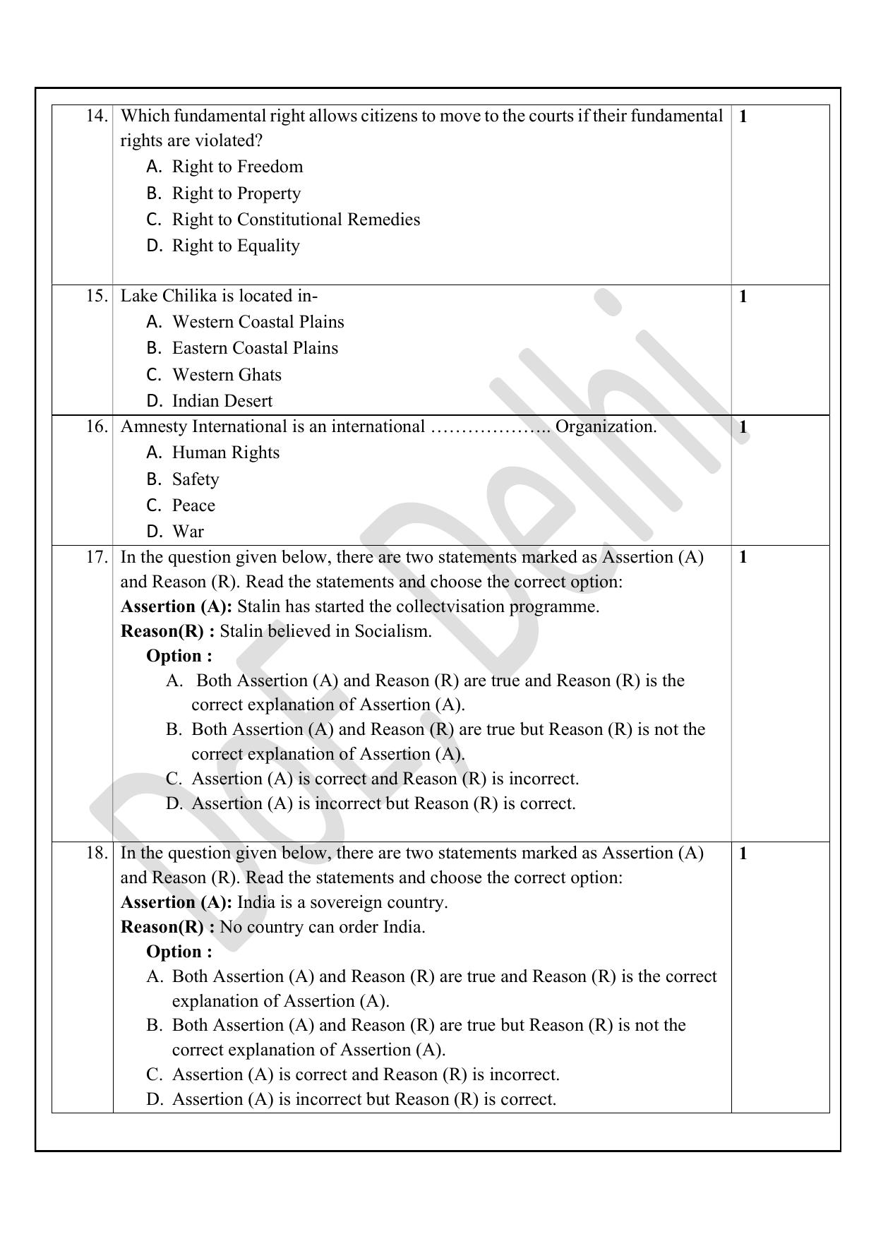 Edudel Class 9 Social Science (English) Practice Papers-2 (2023-24) - Page 4