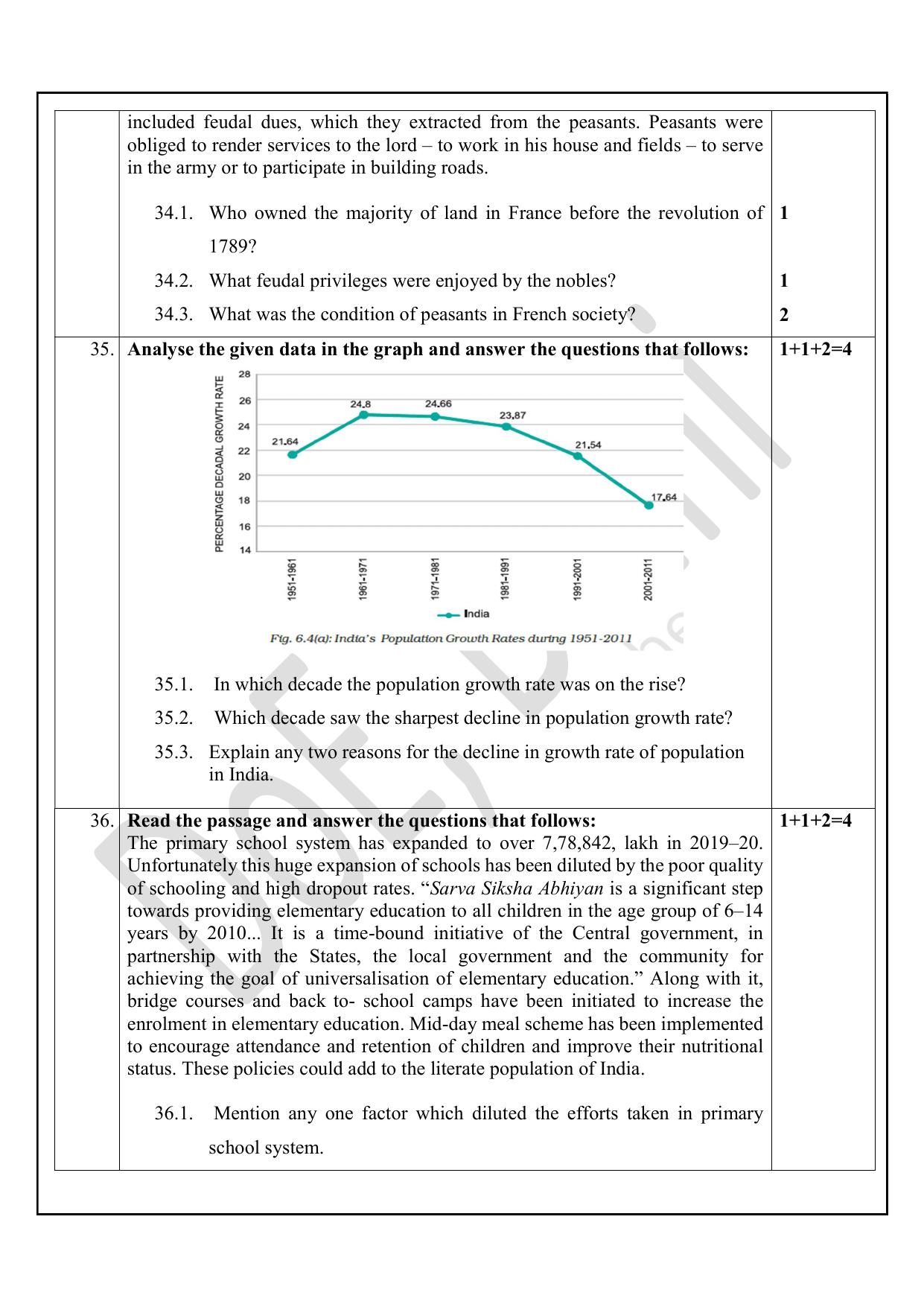 Edudel Class 9 Social Science (English) Practice Papers-2 (2023-24) - Page 7