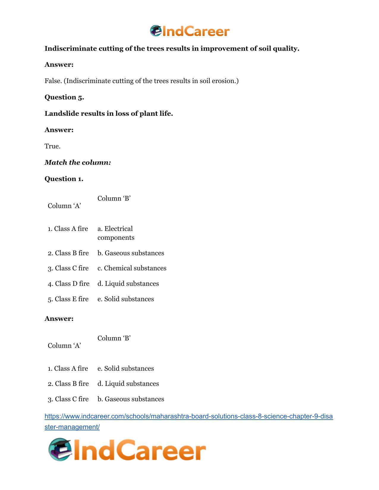 Maharashtra Board Solutions Class 8-Science: Chapter 9- Disaster Management - Page 12