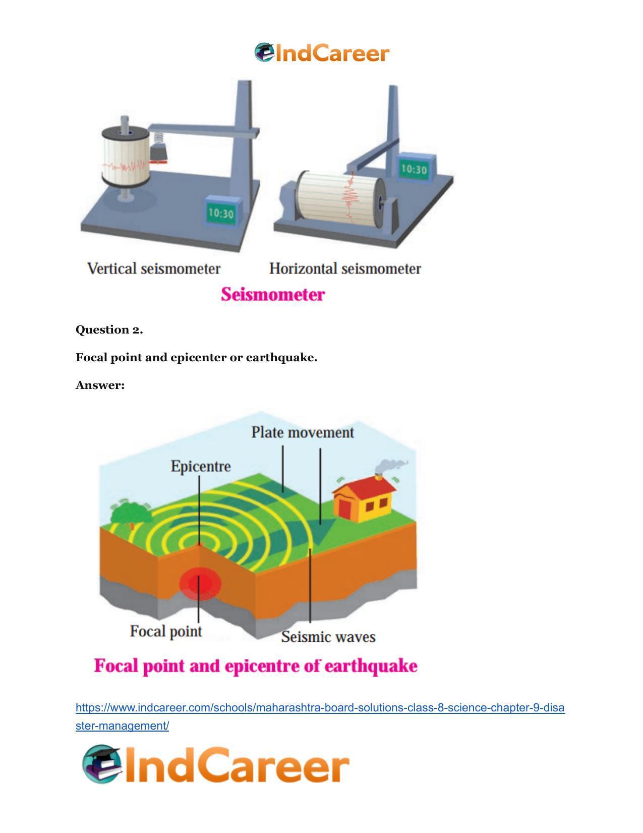 Maharashtra Board Solutions Class 8-Science: Chapter 9- Disaster Management - Page 19