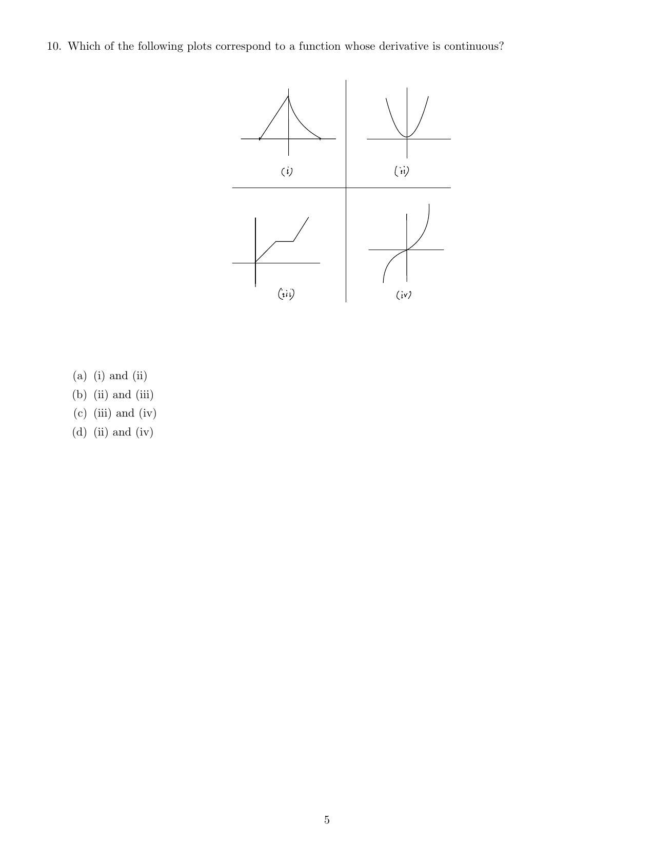 CMI Entrance Exam 2022 Question Paper MSc Data Science - Page 5