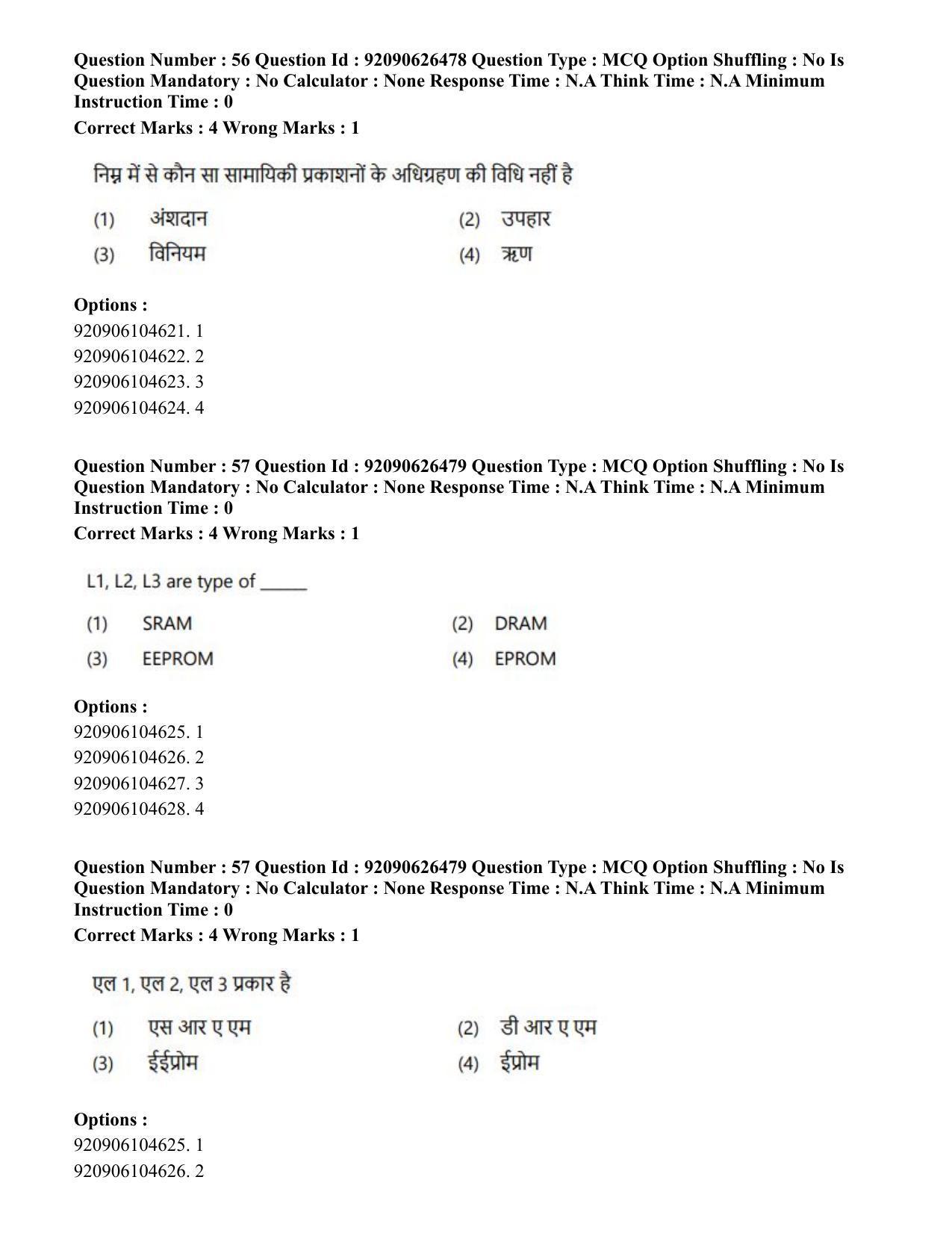 CUET PG 2023: COQP13 – Library & Information Science (Eng) - Shift 2 (26-06-2023) Question Paper - Page 51