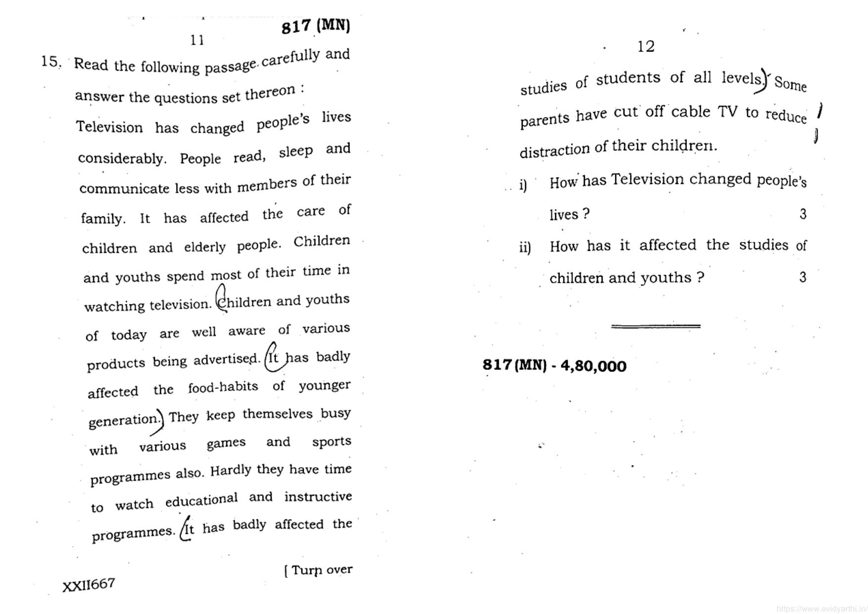 UP Board Previous Year Question Paper Class 10 English (817 MN) – 2020 - Page 6