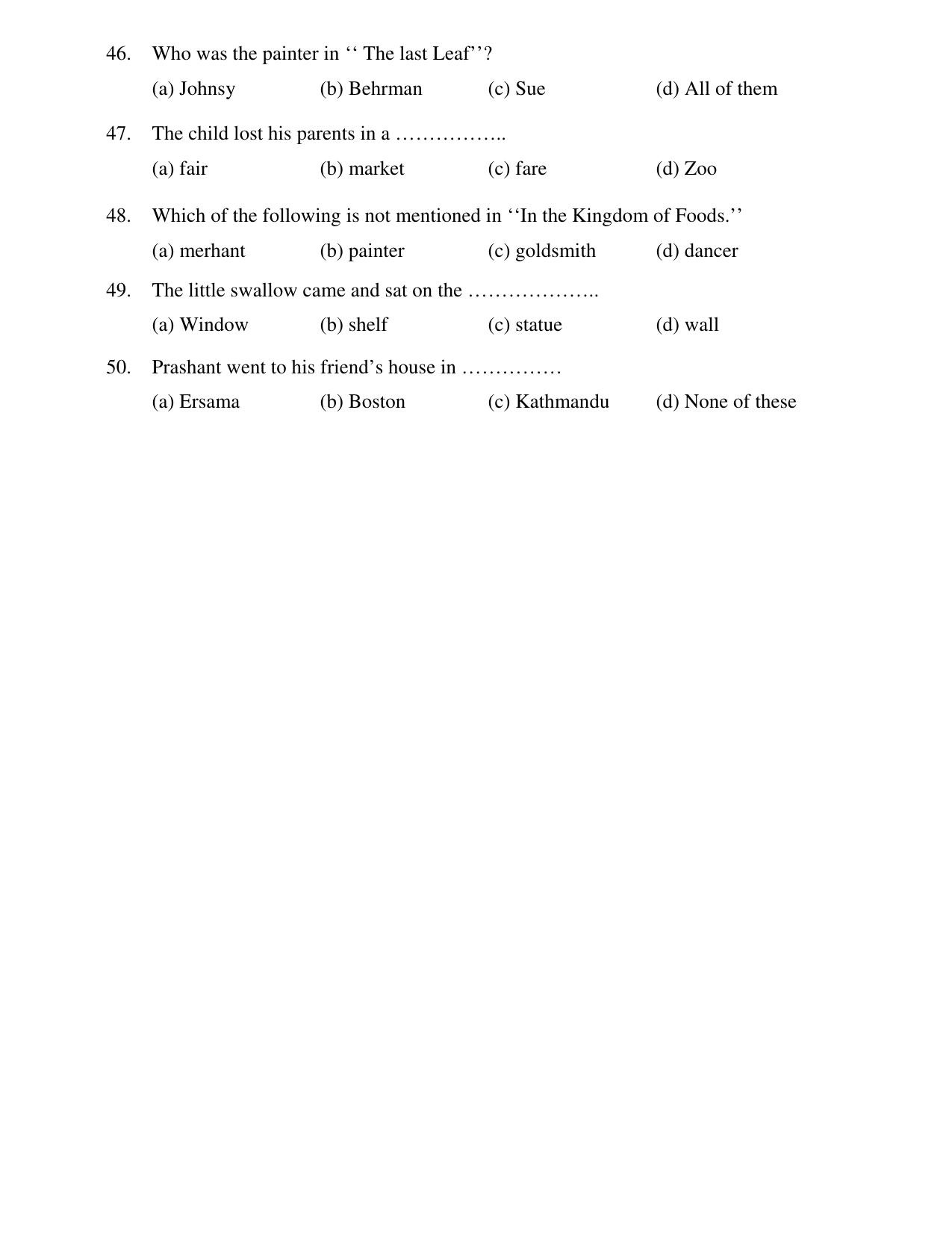JAC Board Class 9th 2020 PAPER-1 HINDI - ENGLISH Model Paper - Page 10