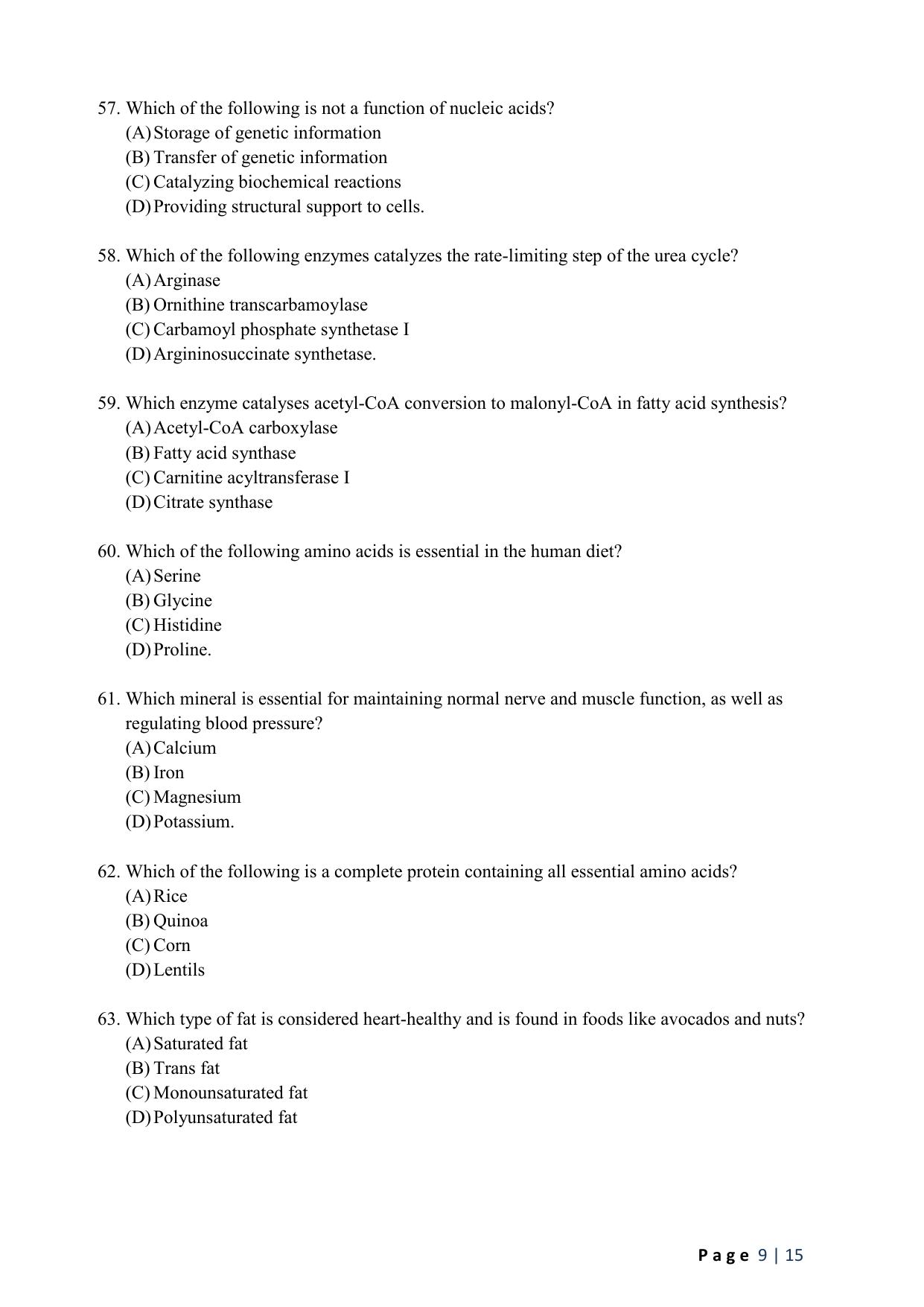 WB JEMAS (PG) M.Sc MLT 2024 Question Paper - Page 11