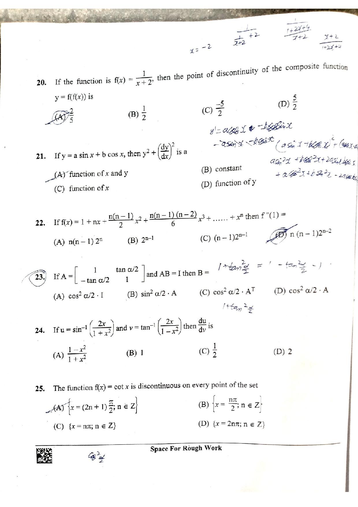 KCET 2023 Mathematics Set B-3 Question Paper - Page 4