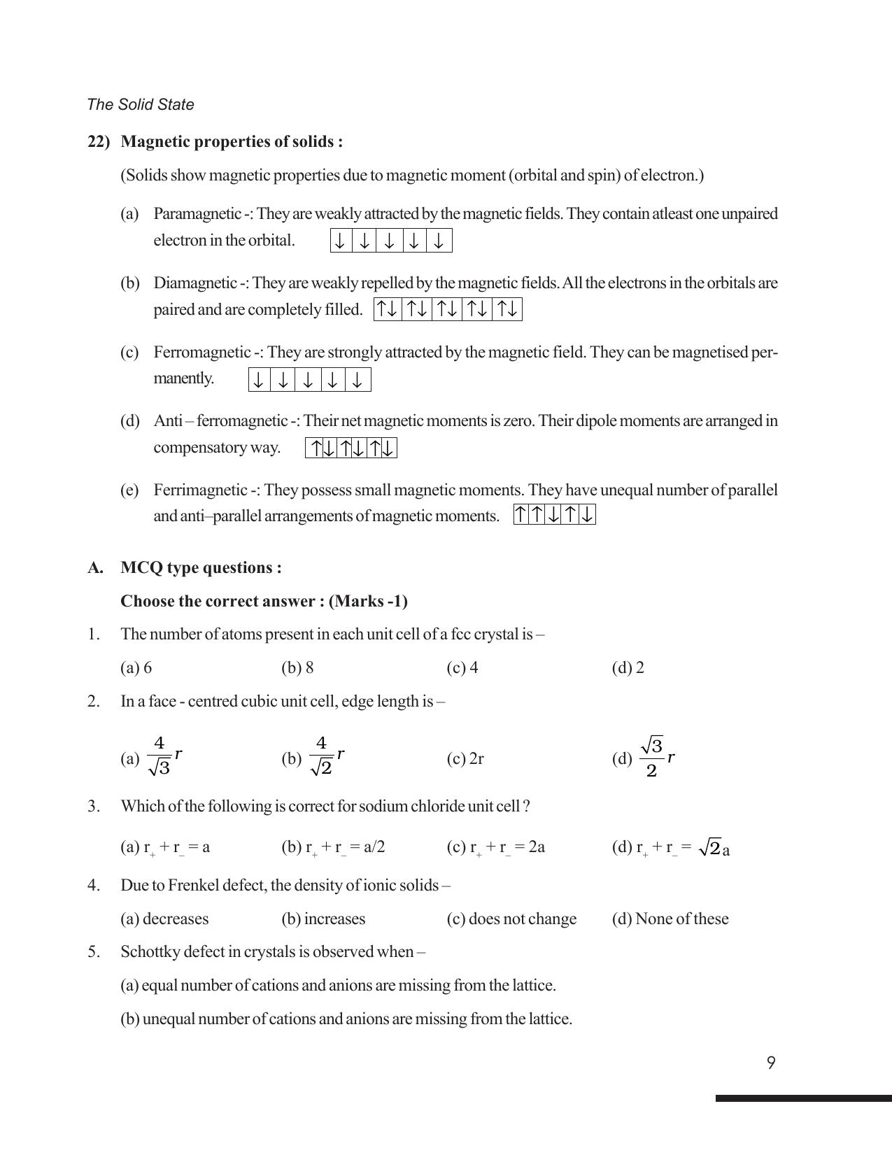 Tripura Board Class 12 Chemistry English Version Workbooks - Page 15