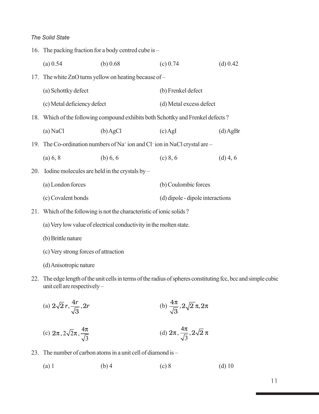 Tripura Board Class 12 Chemistry English Version Workbooks - Page 17