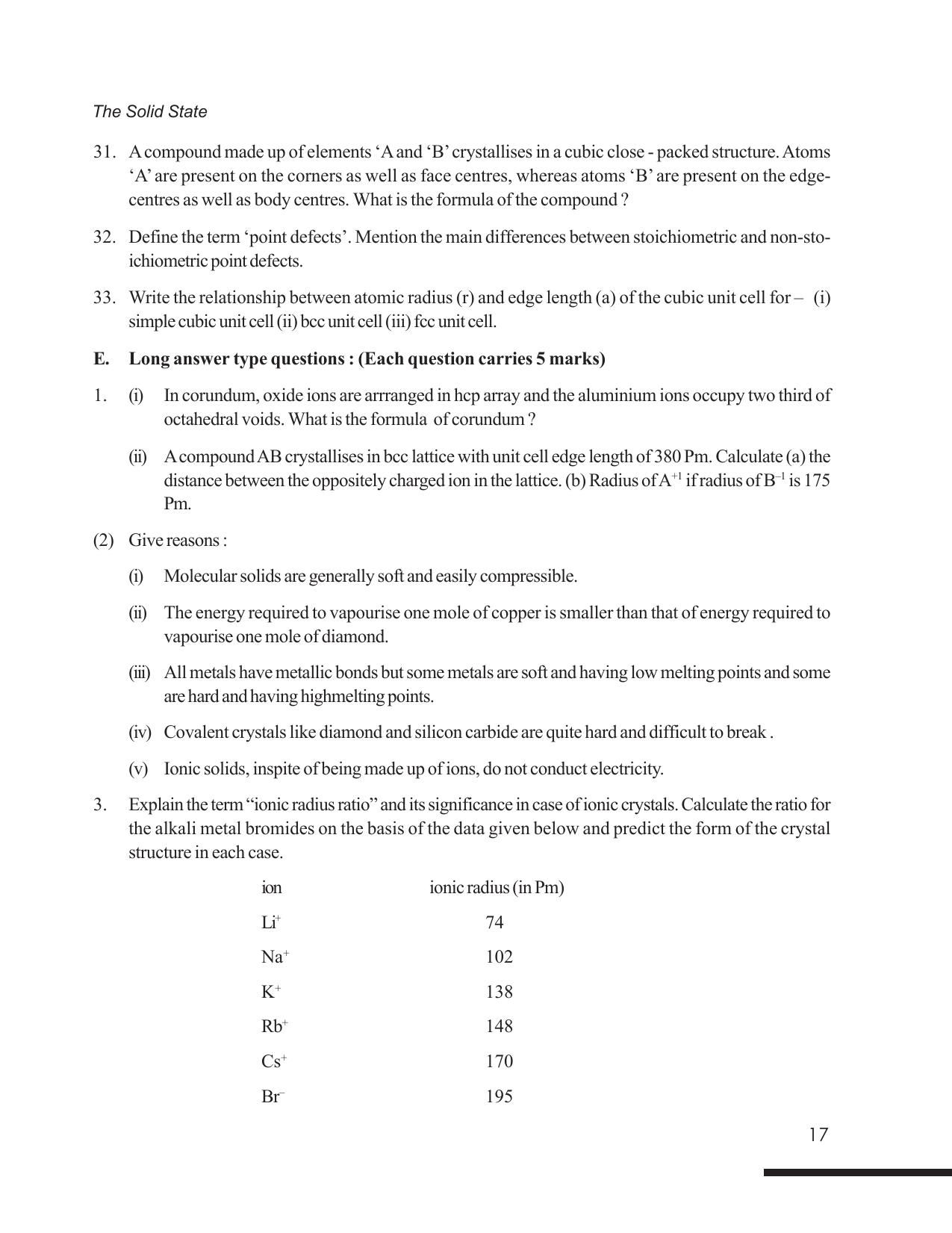 Tripura Board Class 12 Chemistry English Version Workbooks - Page 23