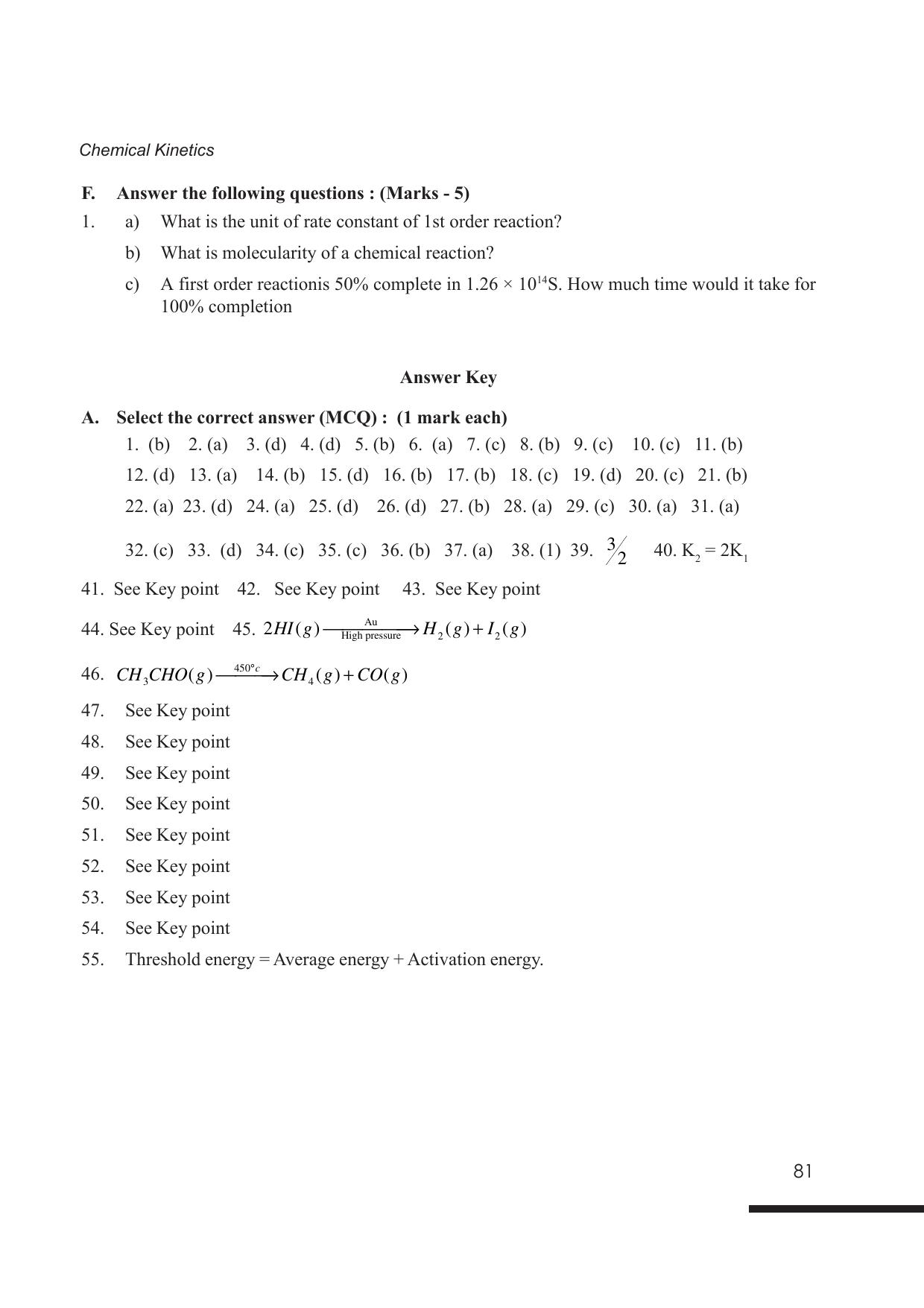 Tripura Board Class 12 Chemistry English Version Workbooks - Page 87