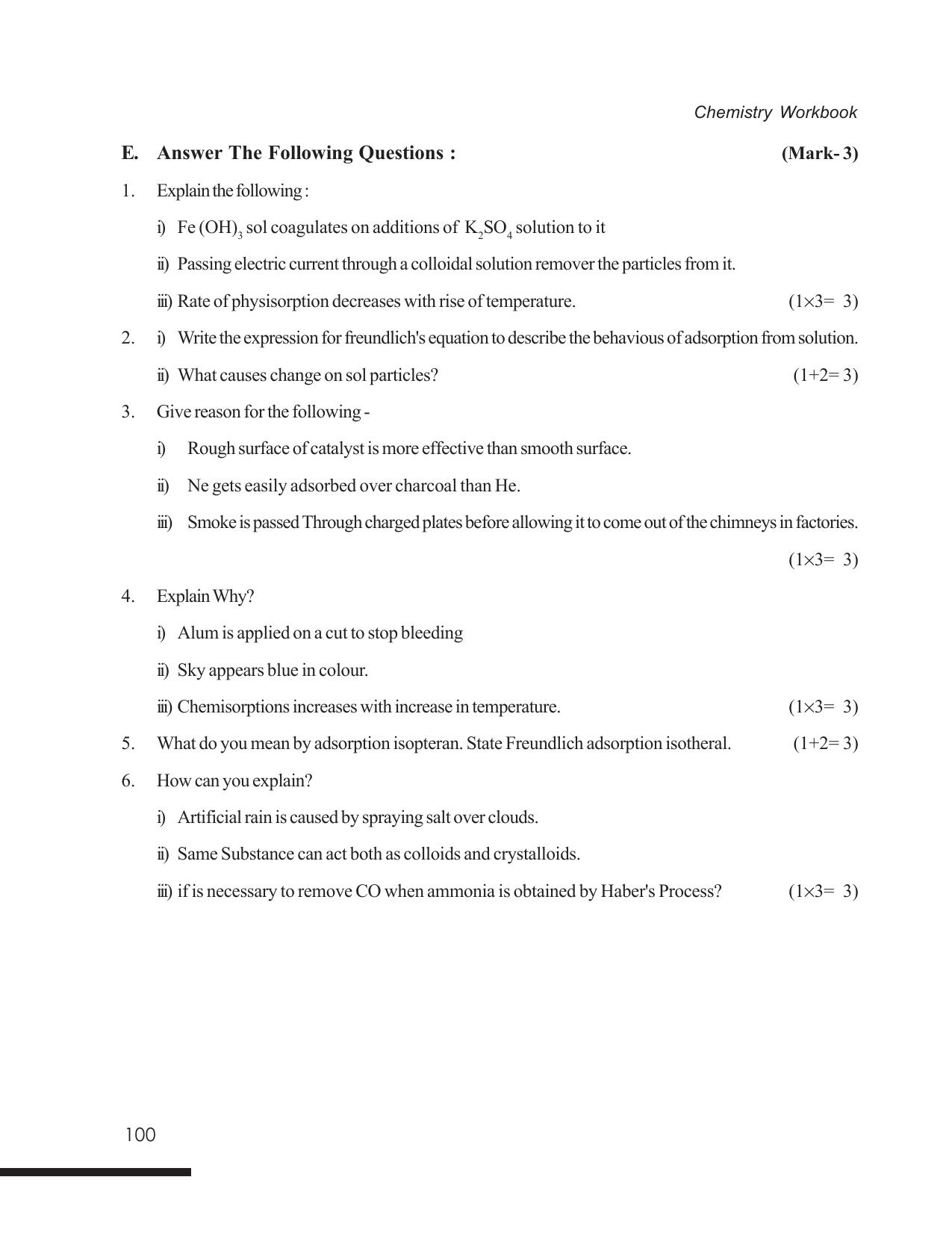 Tripura Board Class 12 Chemistry English Version Workbooks - Page 106