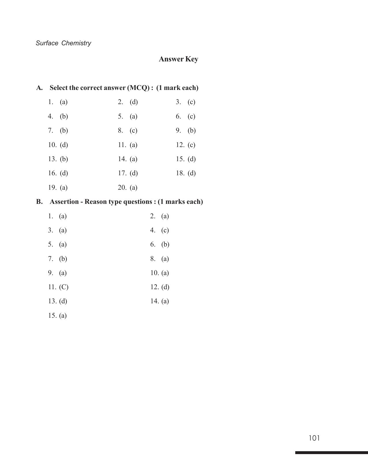 Tripura Board Class 12 Chemistry English Version Workbooks - Page 107