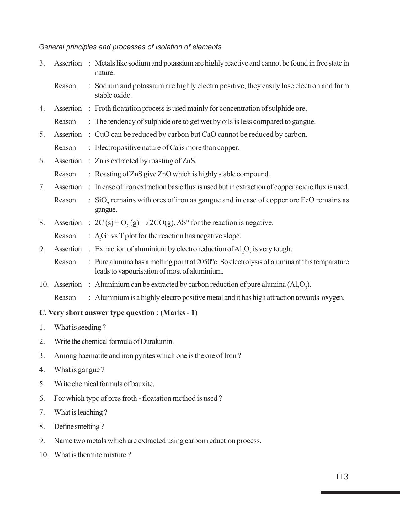 Tripura Board Class 12 Chemistry English Version Workbooks - Page 119