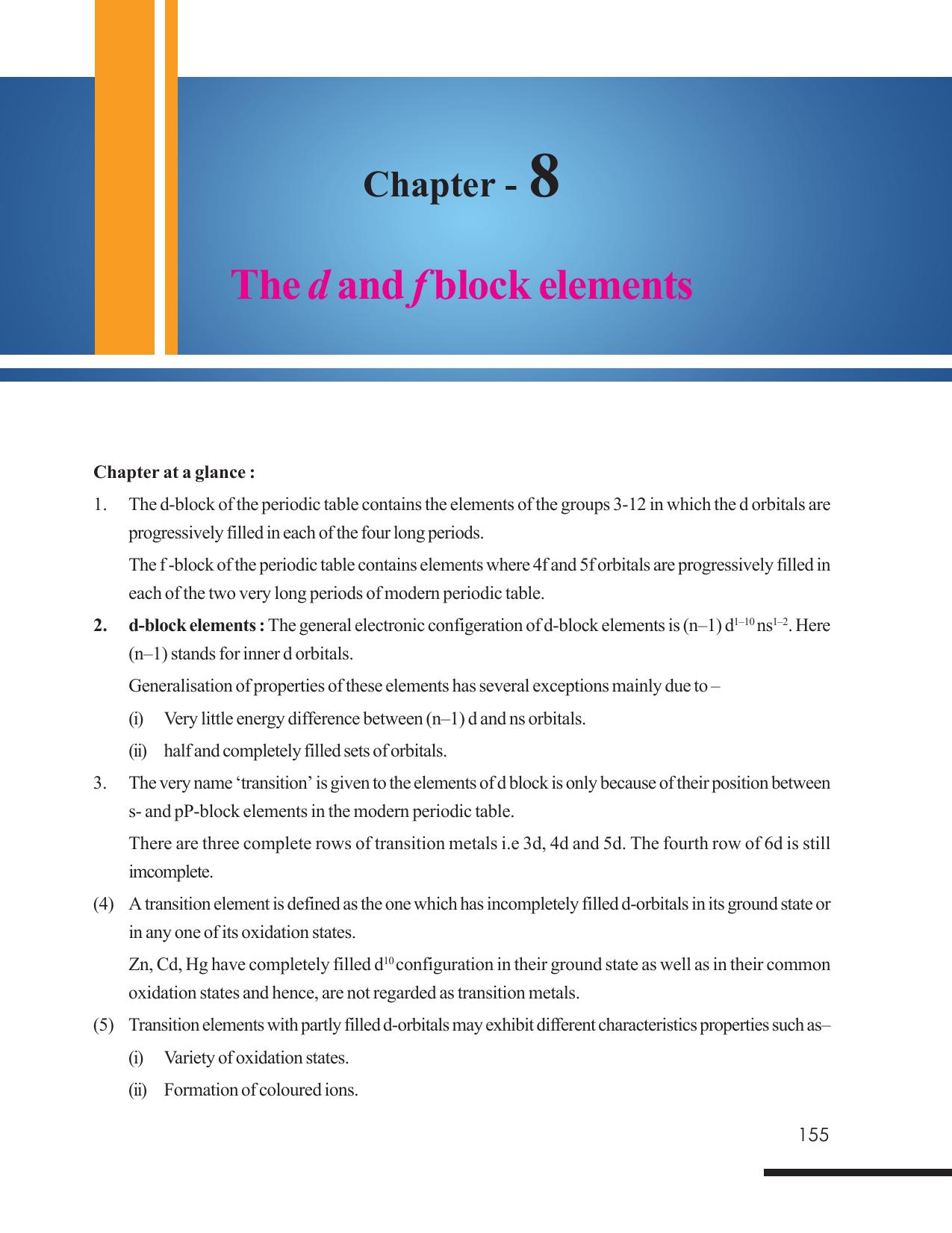 Tripura Board Class 12 Chemistry English Version Workbooks - Page 161