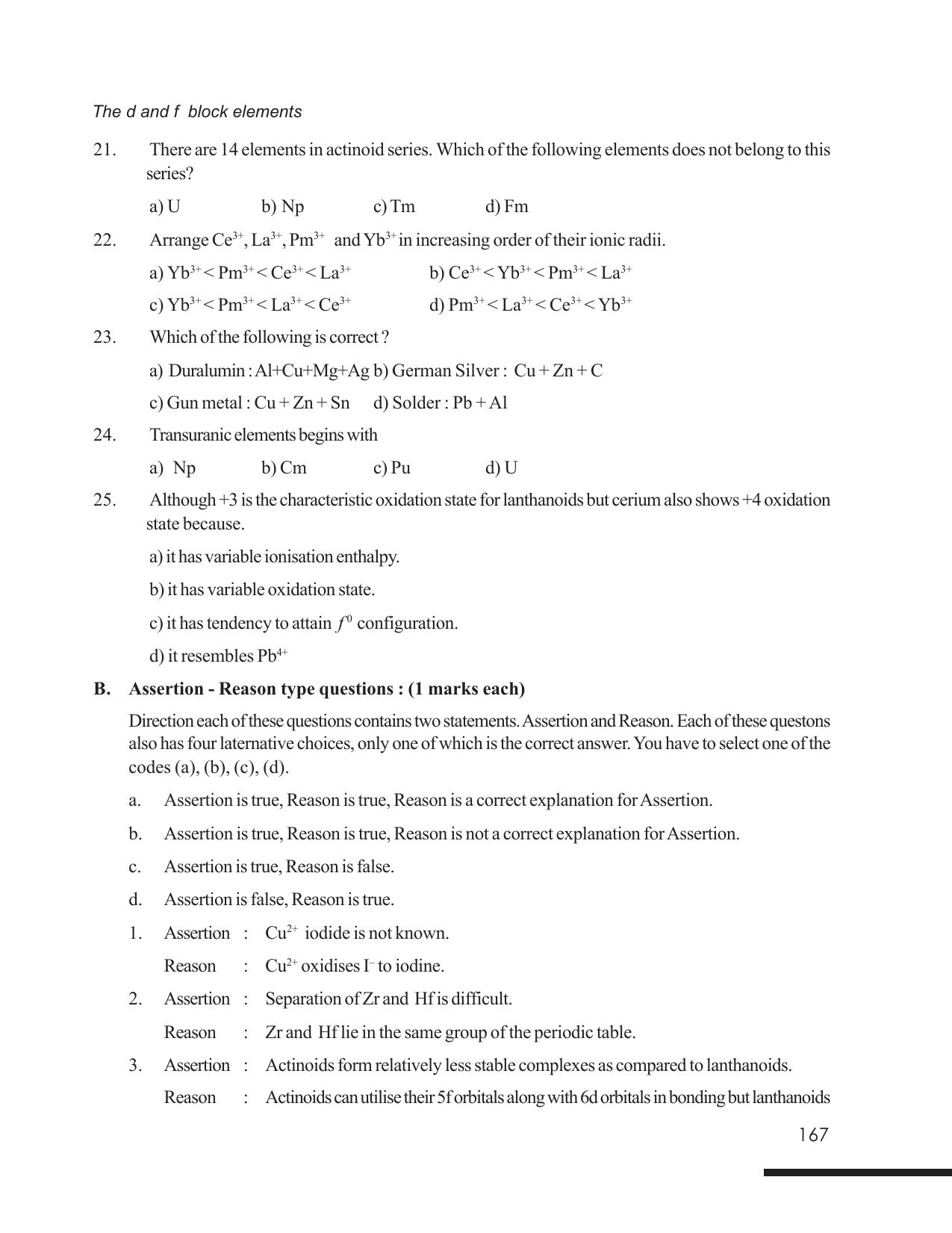 Tripura Board Class 12 Chemistry English Version Workbooks - Page 173