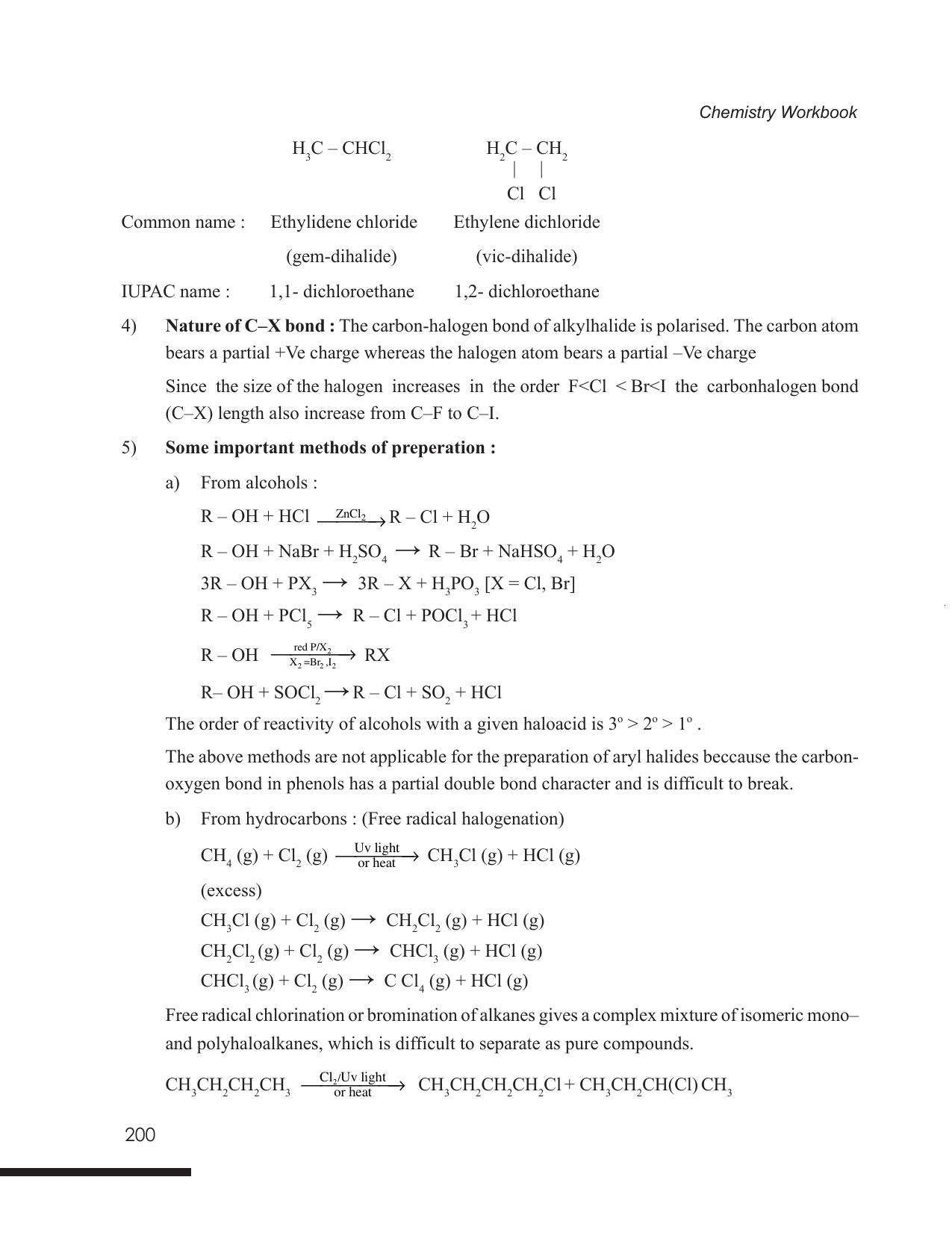 Tripura Board Class 12 Chemistry English Version Workbooks - Page 206