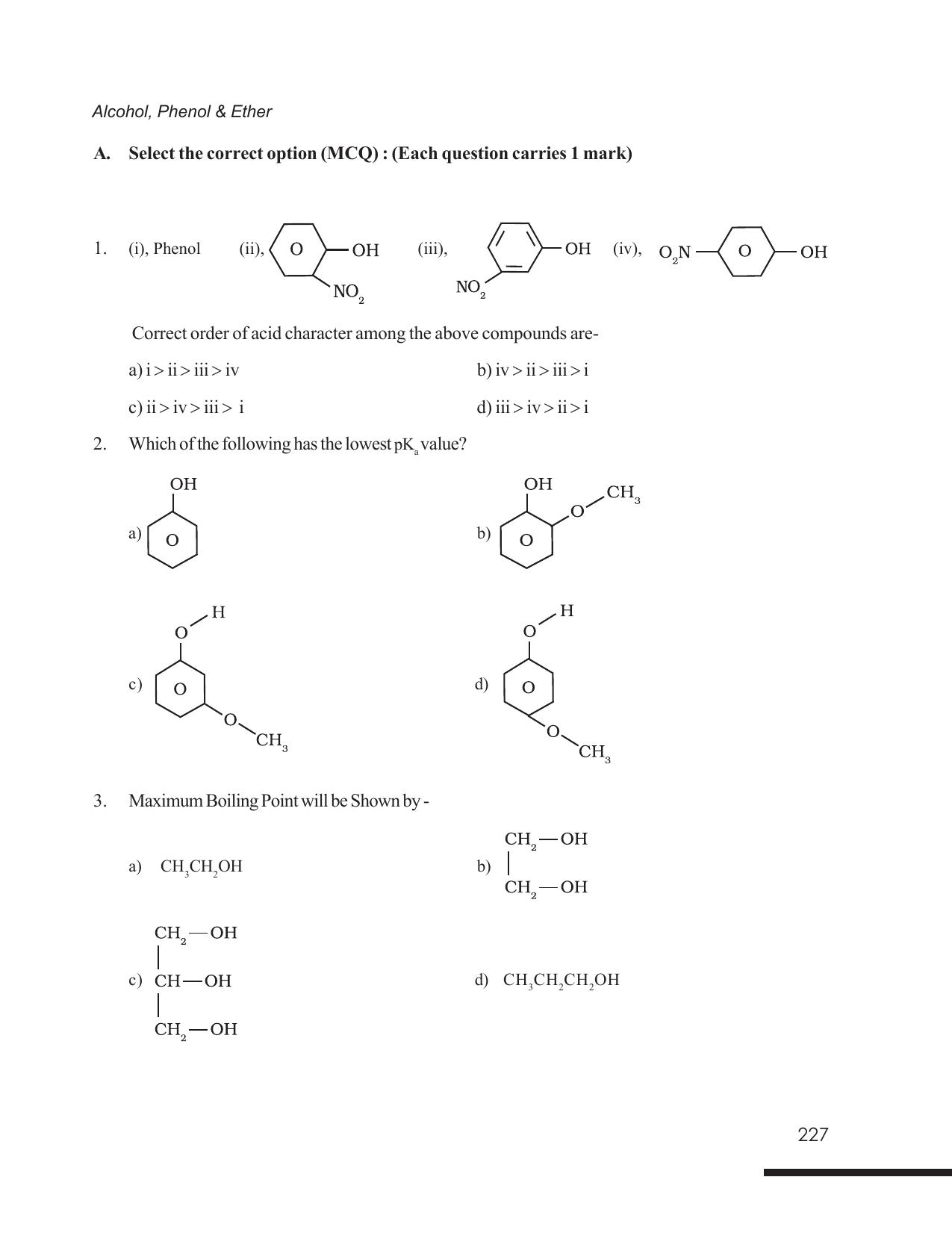 Tripura Board Class 12 Chemistry English Version Workbooks - Page 233