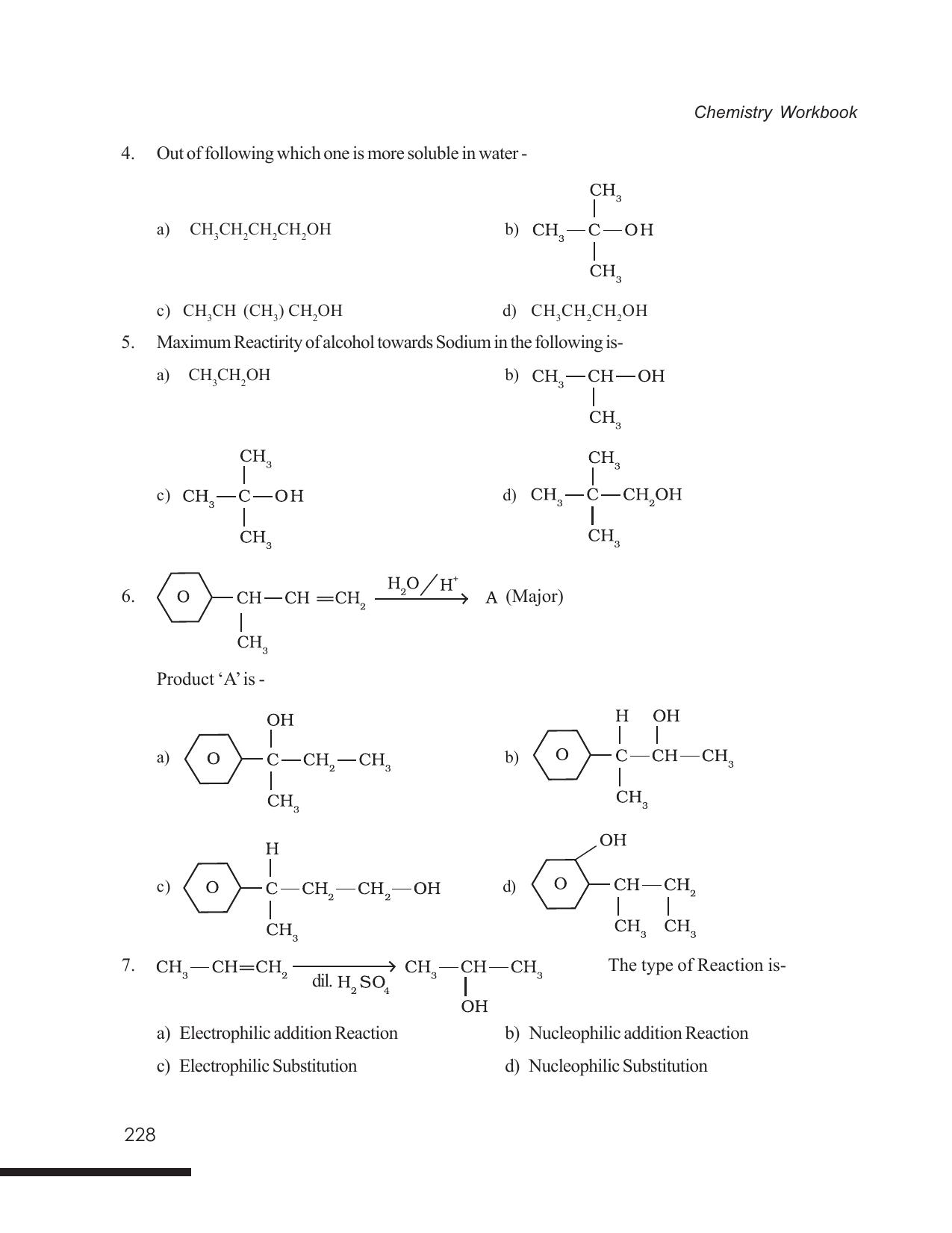 Tripura Board Class 12 Chemistry English Version Workbooks - Page 234