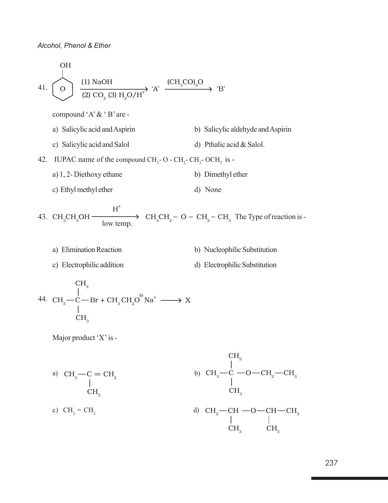 Tripura Board Class 12 Chemistry English Version Workbooks - Page 243