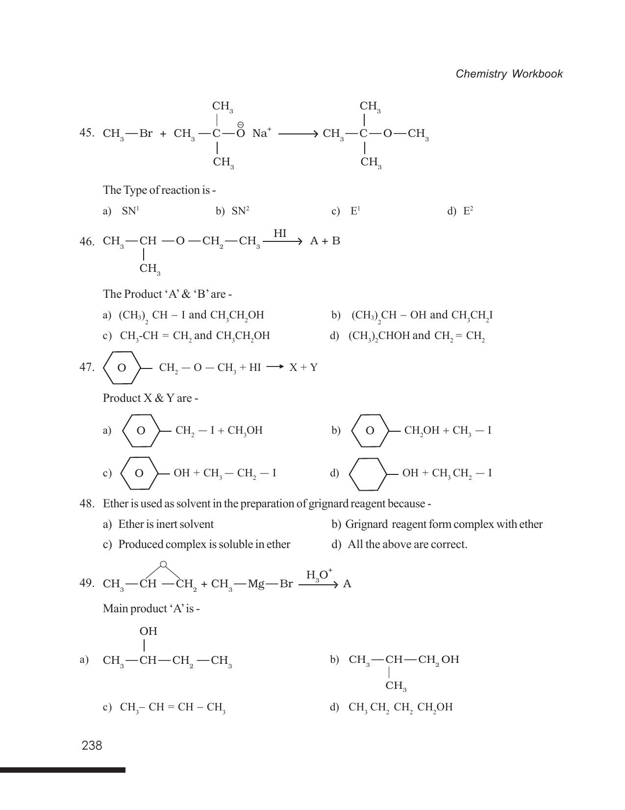 Tripura Board Class 12 Chemistry English Version Workbooks - Page 244