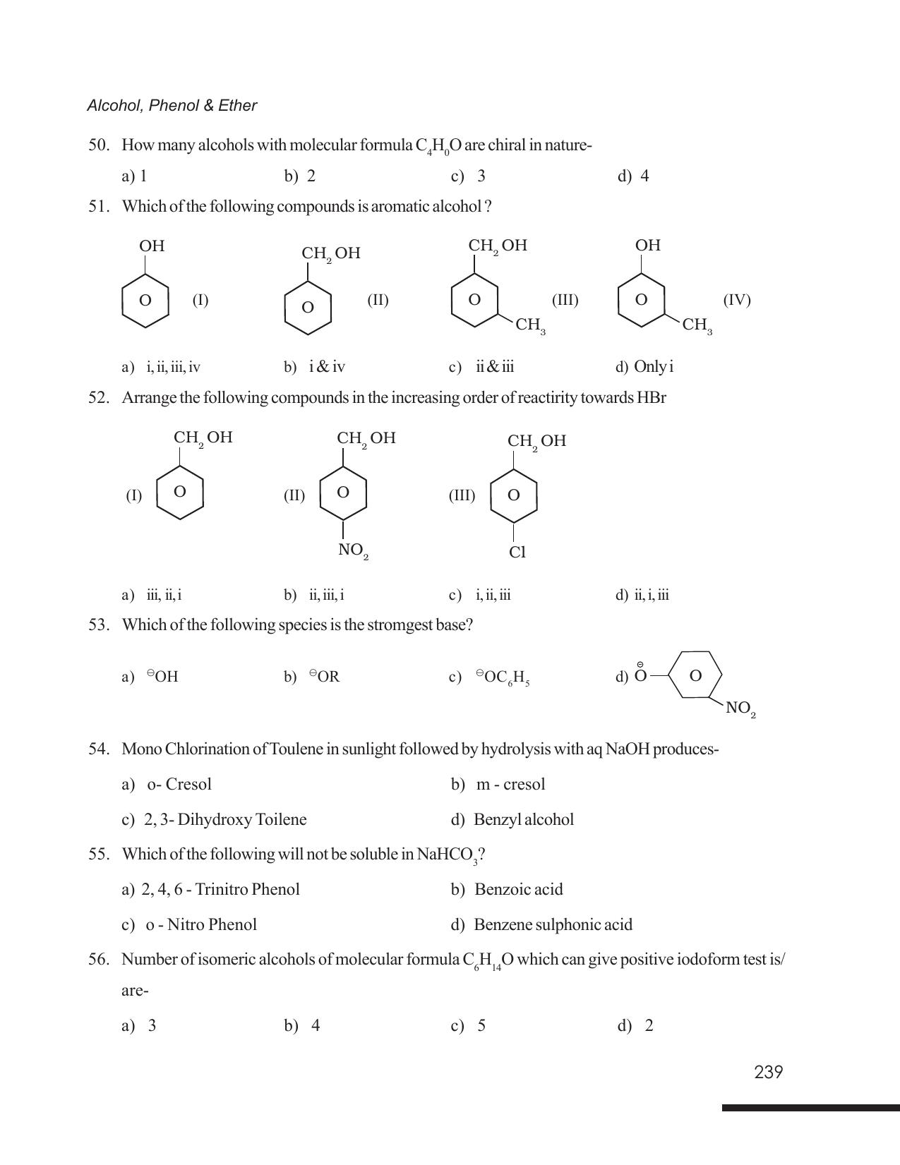 Tripura Board Class 12 Chemistry English Version Workbooks - Page 245