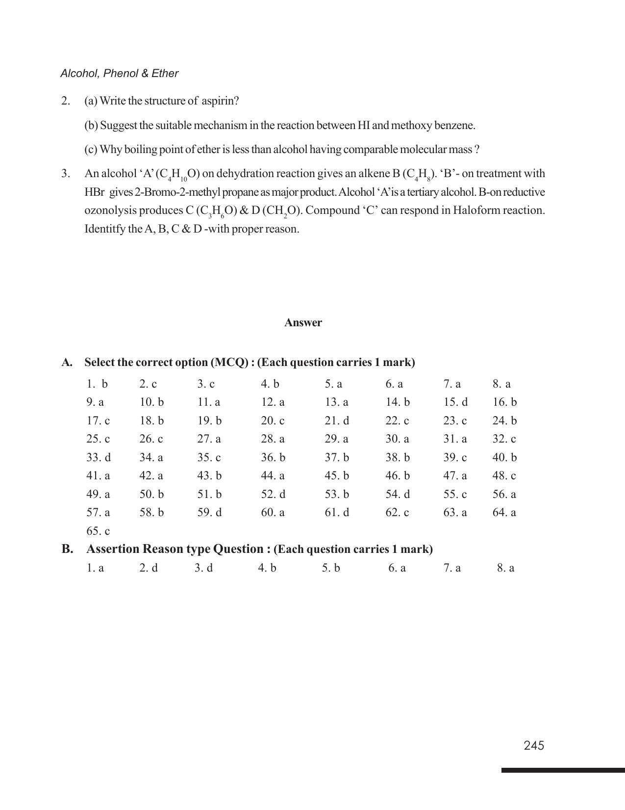 Tripura Board Class 12 Chemistry English Version Workbooks - Page 251