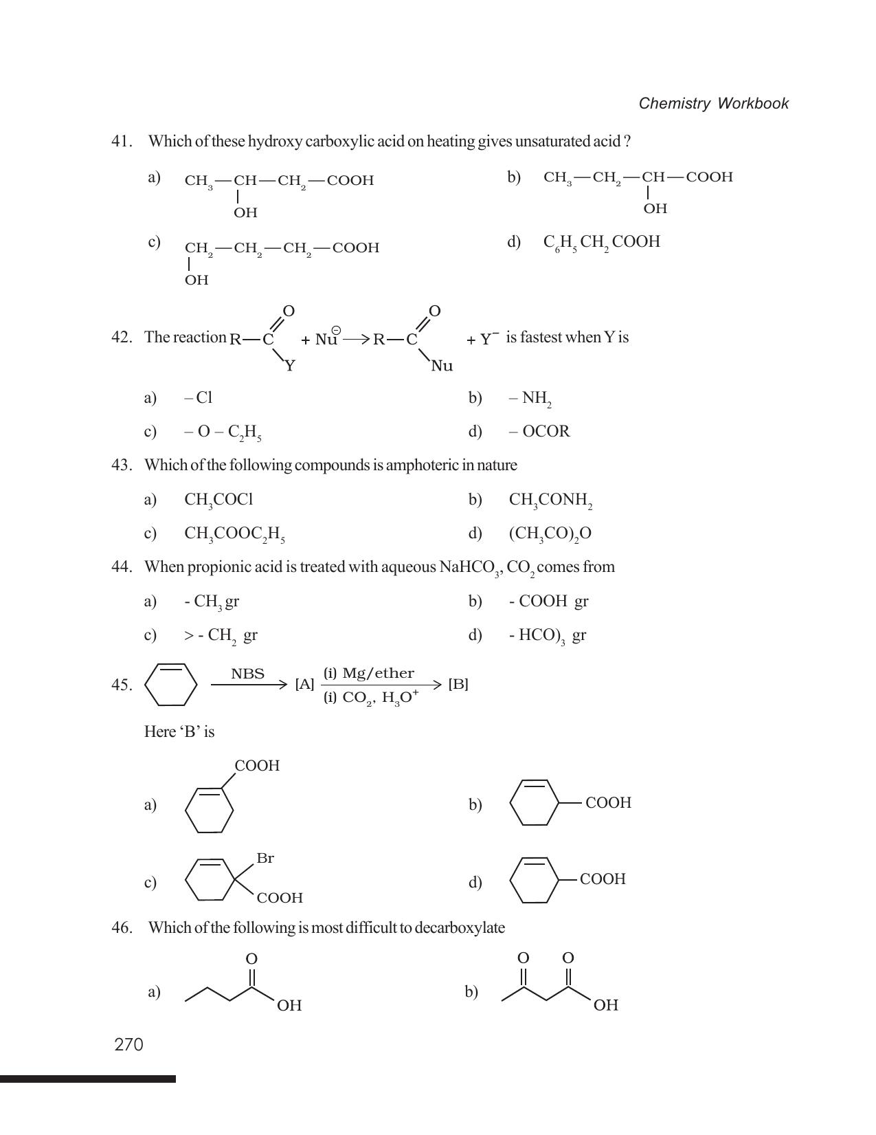 Tripura Board Class 12 Chemistry English Version Workbooks - Page 276