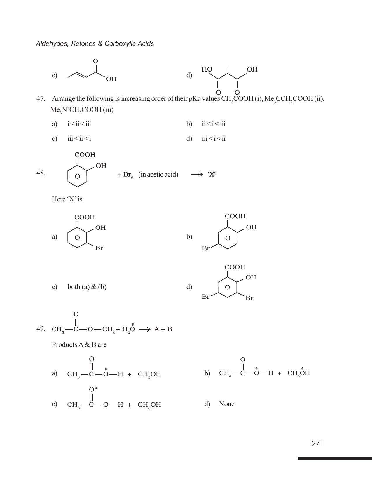 Tripura Board Class 12 Chemistry English Version Workbooks - Page 277