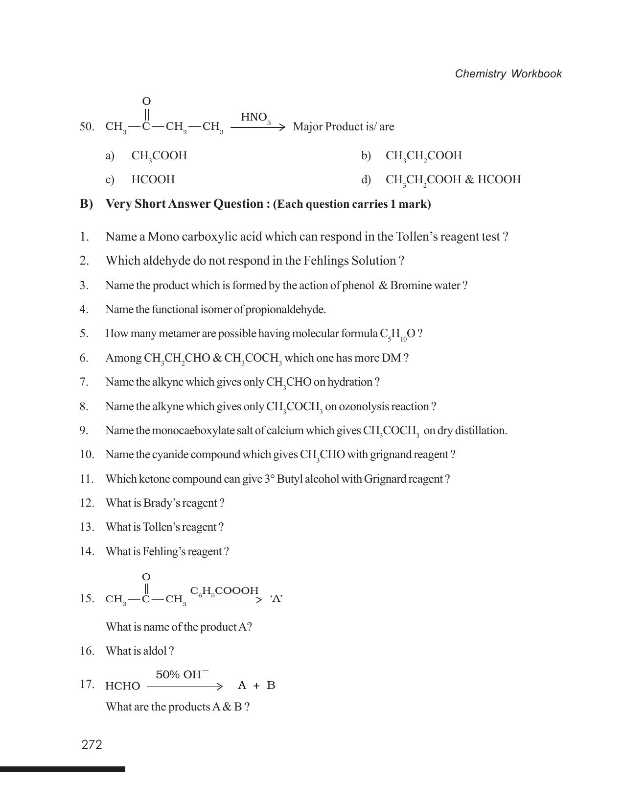 Tripura Board Class 12 Chemistry English Version Workbooks - Page 278