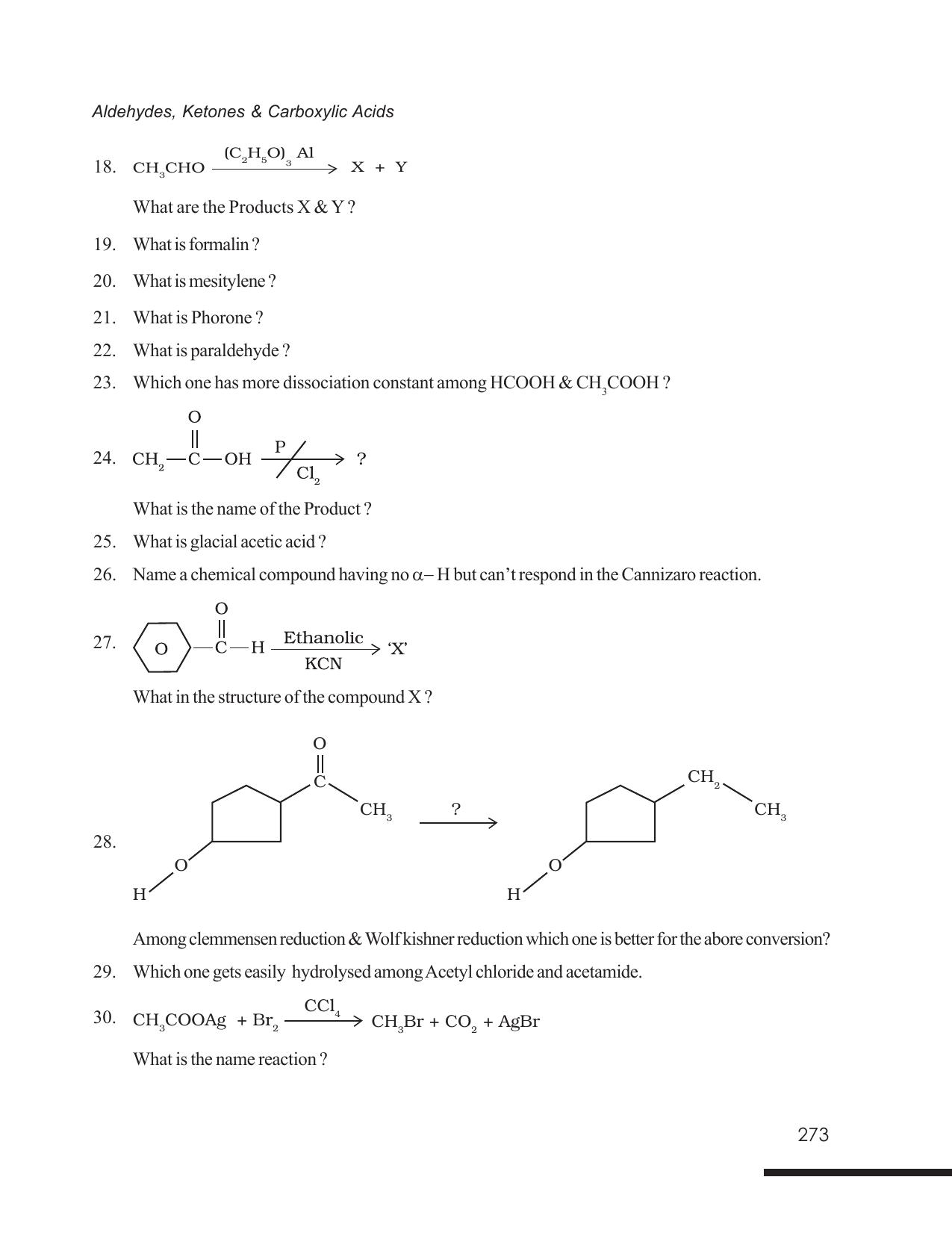 Tripura Board Class 12 Chemistry English Version Workbooks - Page 279