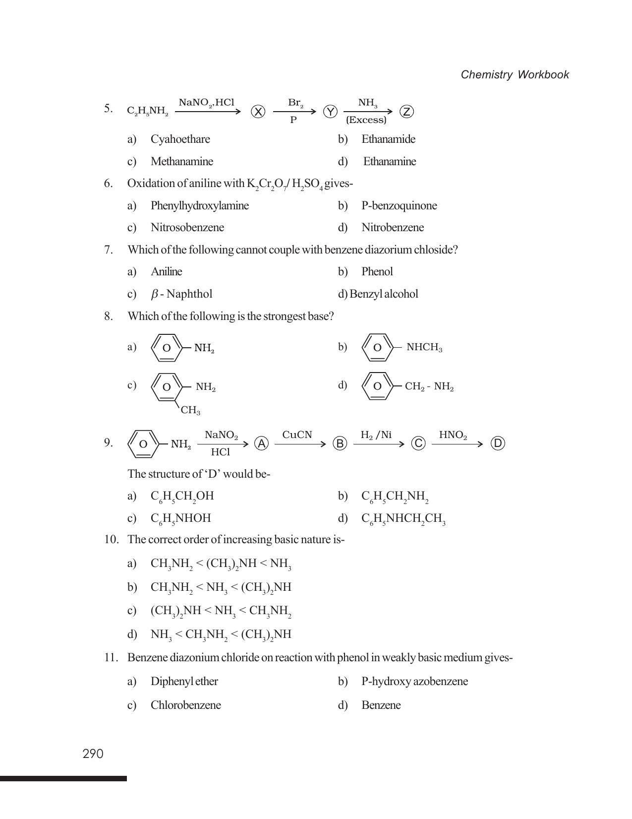 Tripura Board Class 12 Chemistry English Version Workbooks - Page 296