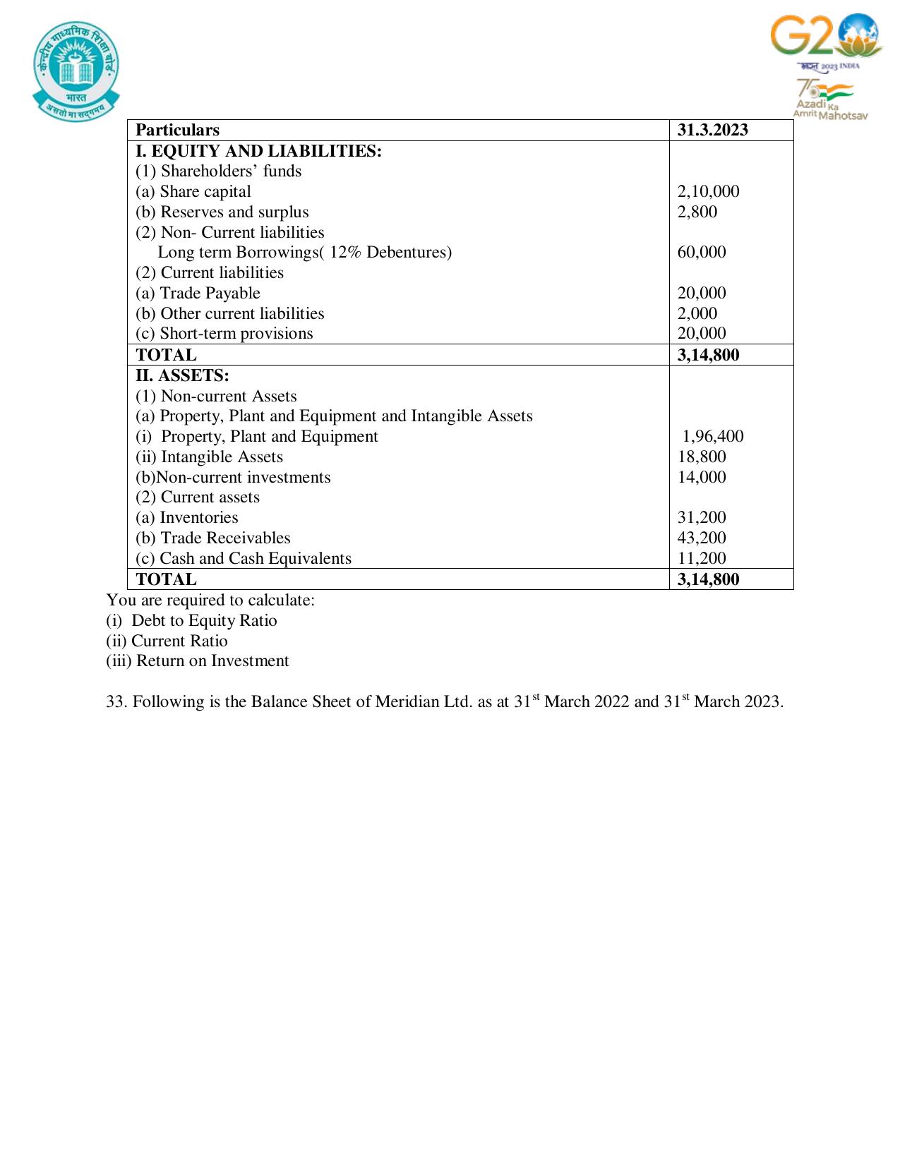 CBSE Class 12 Accountancy SET 1 Practice Questions 2023-24  - Page 12