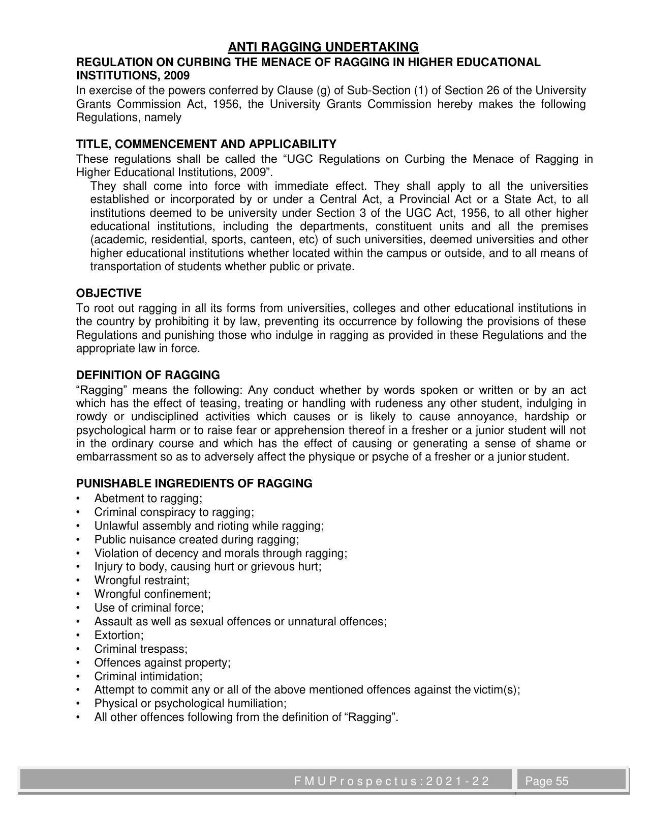 Fakir Mohan University, Balasore M.Phil Prospectus 2021-22 - Page 55