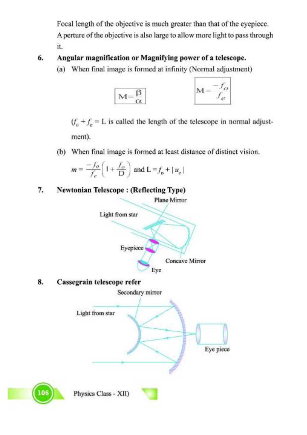 Class 12 Notes, Question & Practice Paper - Physics (Topic 5,6 :  Electromagnetic Waves and Optics) - Page 9